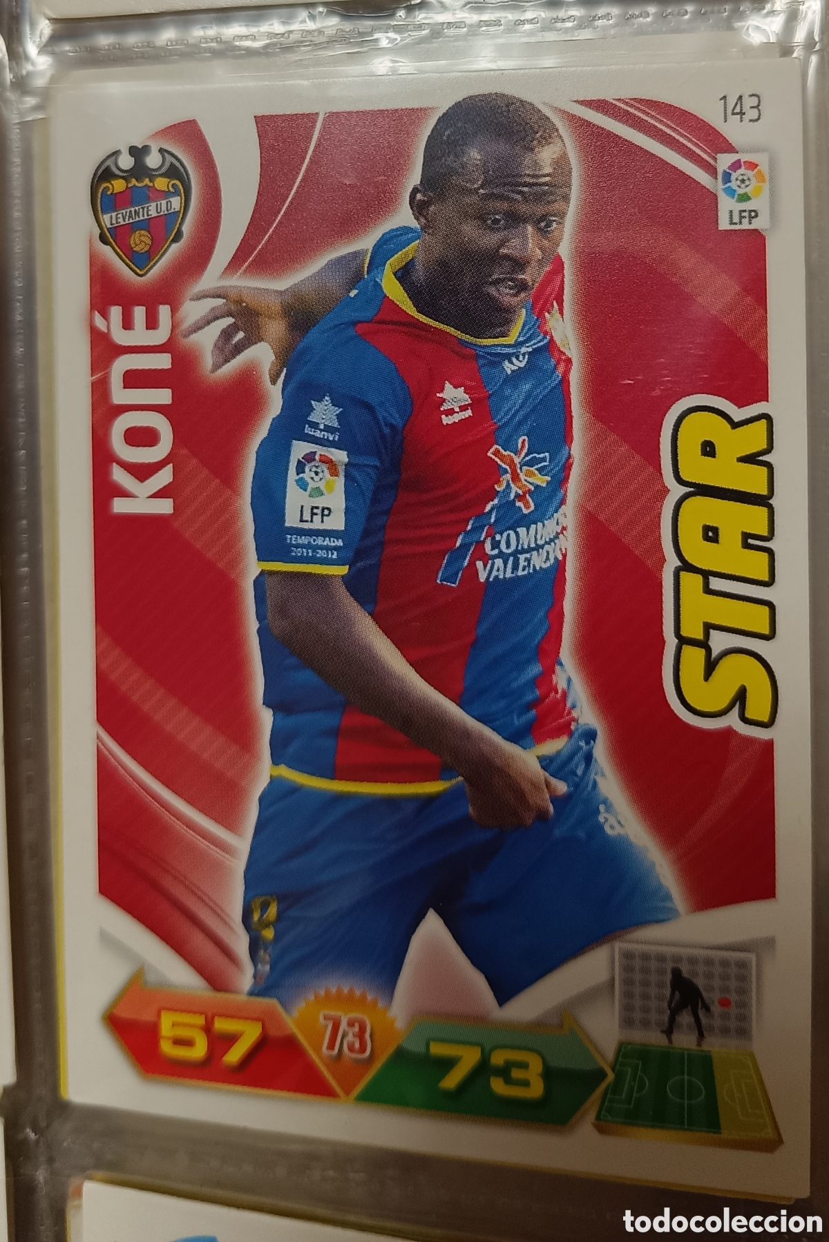 Cromos de f&uacute;tbol: 143 KONE STAR adrenalyn 11/ 12