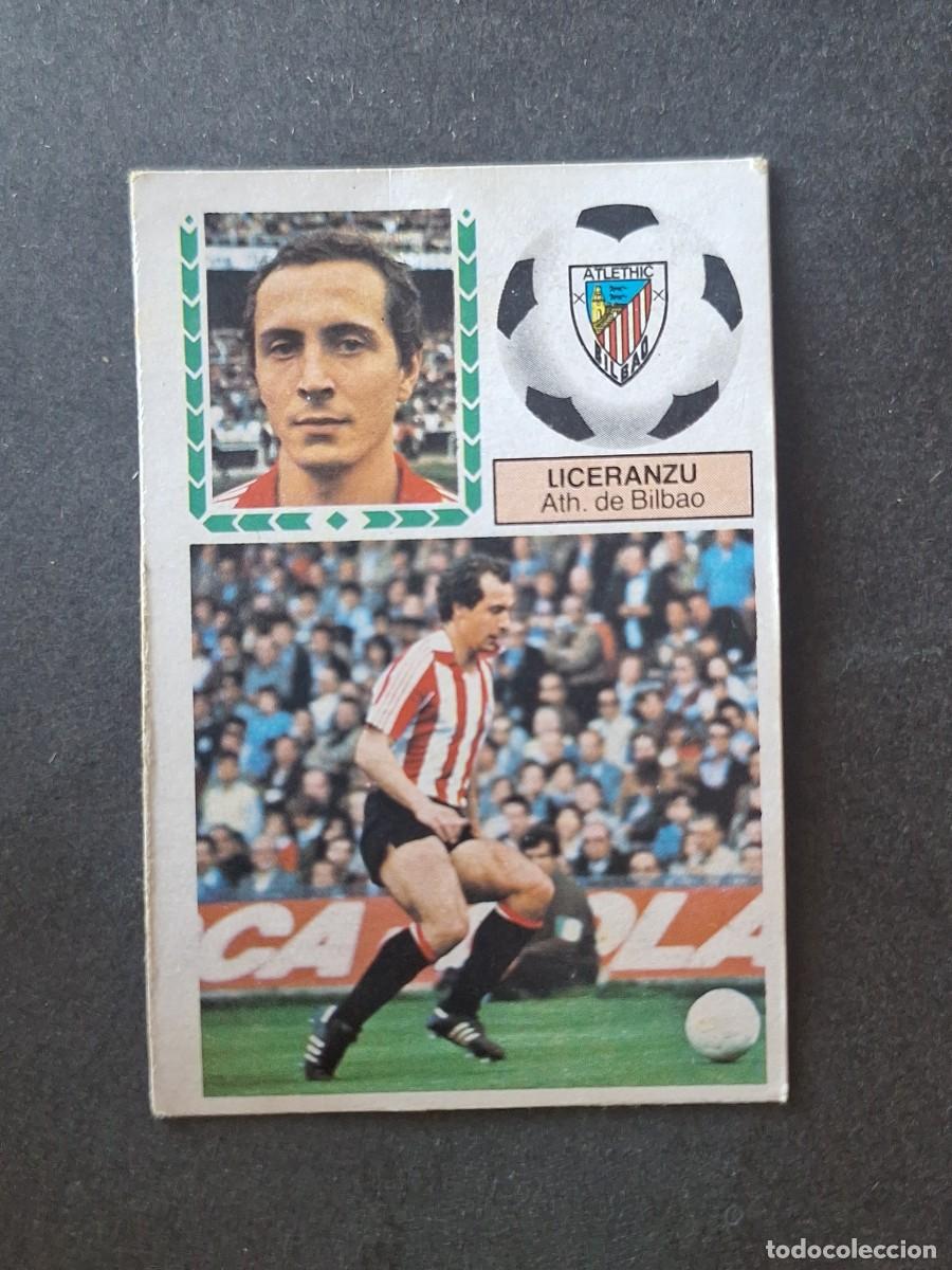 Cromos de f&uacute;tbol: L5 LICERANZU ATHLETIC CLUB DE BILBAO LIGA ESTE 1983 1984 83 84 DESPEGADO RECUPERADO