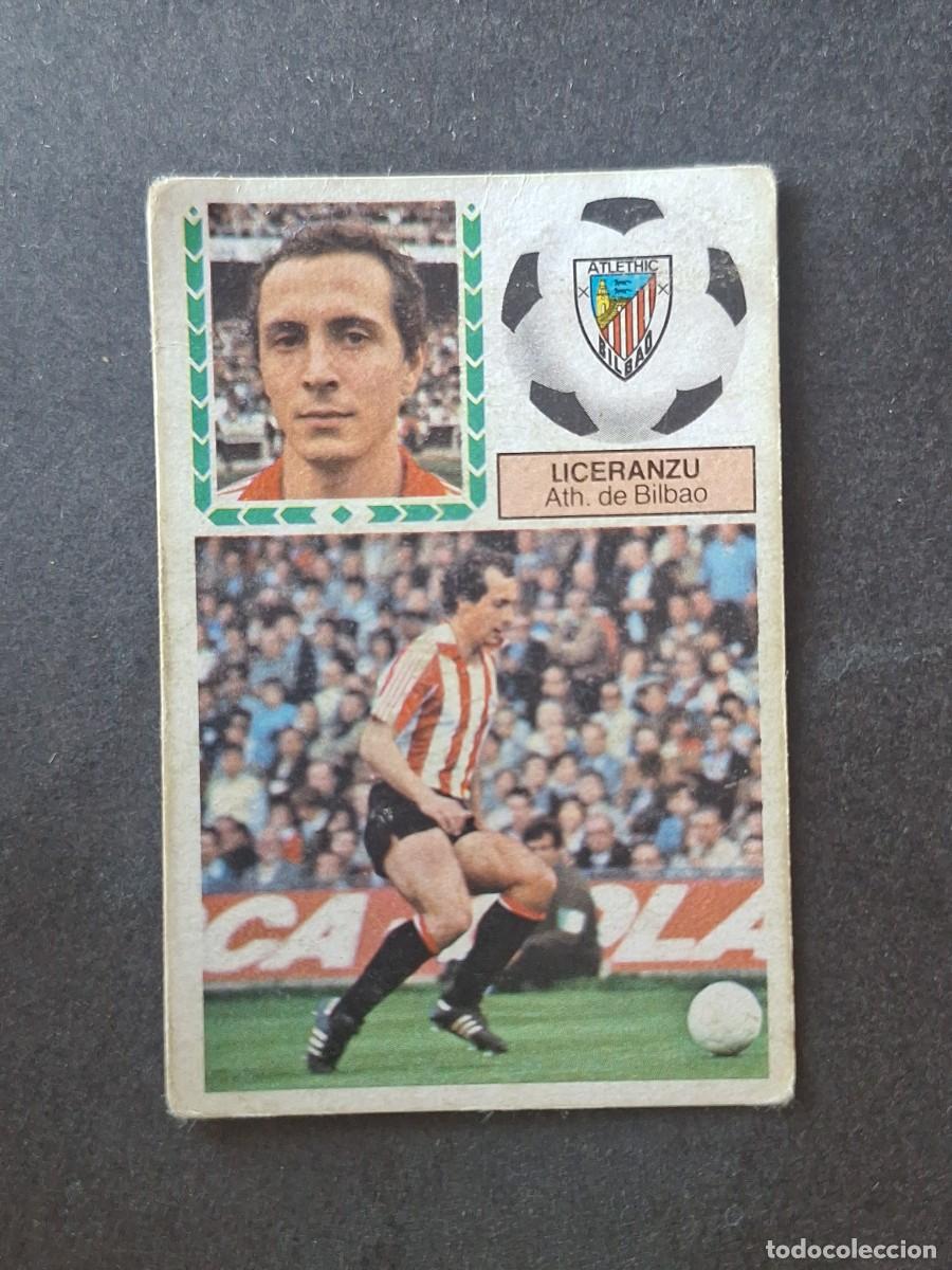 Cromos de f&uacute;tbol: L5 LICERANZU ATHLETIC CLUB DE BILBAO LIGA ESTE 1983 1984 83 84 DESPEGADO RECUPERADO
