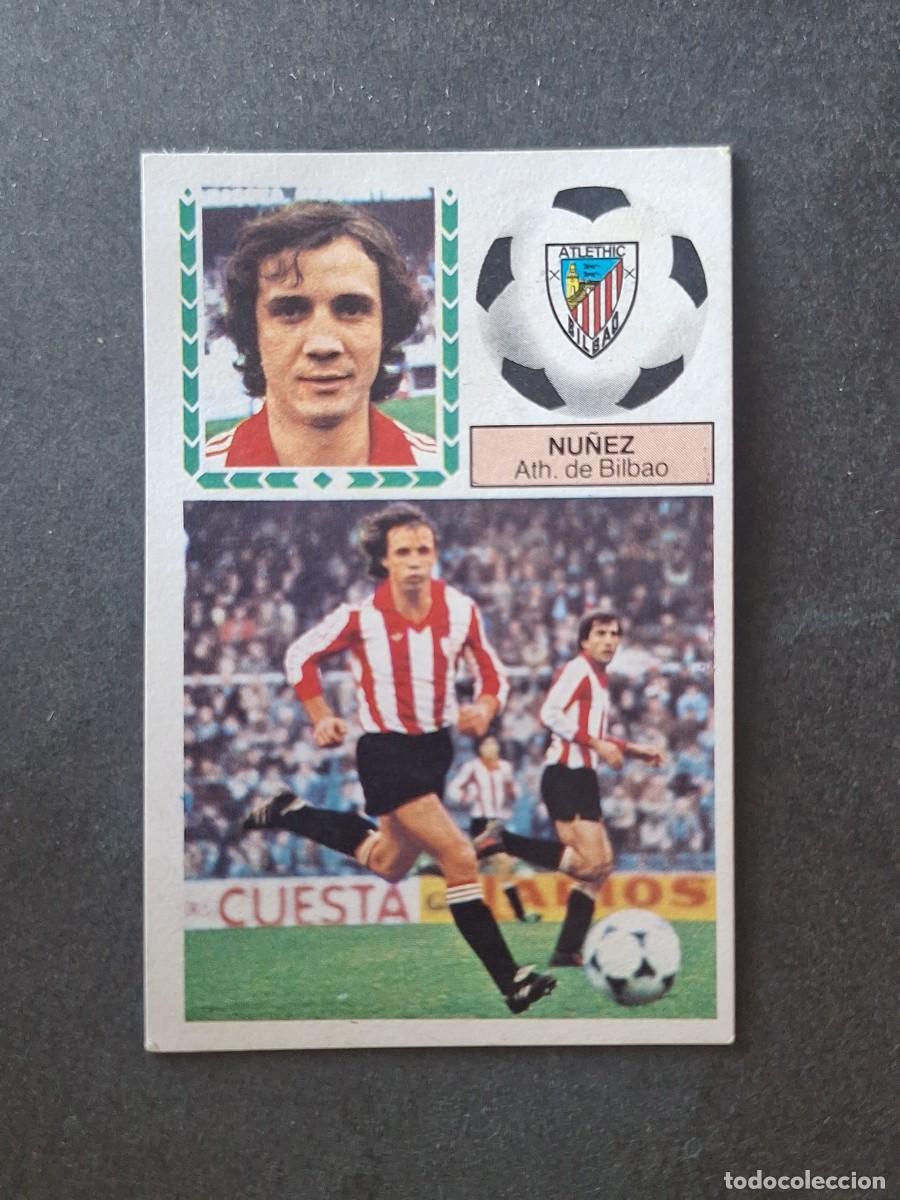 Cromos de f&uacute;tbol: L5 NU&Ntilde;EZ ATHLETIC CLUB DE BILBAO LIGA ESTE 1983 1984 83 84 DESPEGADO RECUPERADO