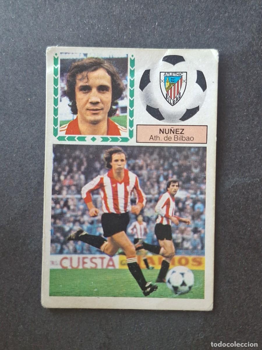 Cromos de f&uacute;tbol: L5 NU&Ntilde;EZ ATHLETIC CLUB DE BILBAO LIGA ESTE 1983 1984 83 84 DESPEGADO RECUPERADO