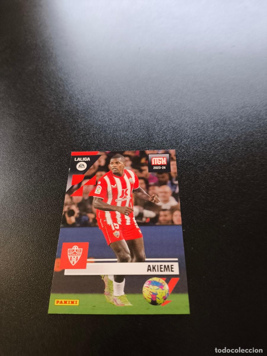 Cromos de f&uacute;tbol: 45 Akieme ALMERIA PANINI LIGA MEGACRACKS MGK 2023 2024 23 24 NO ESTE