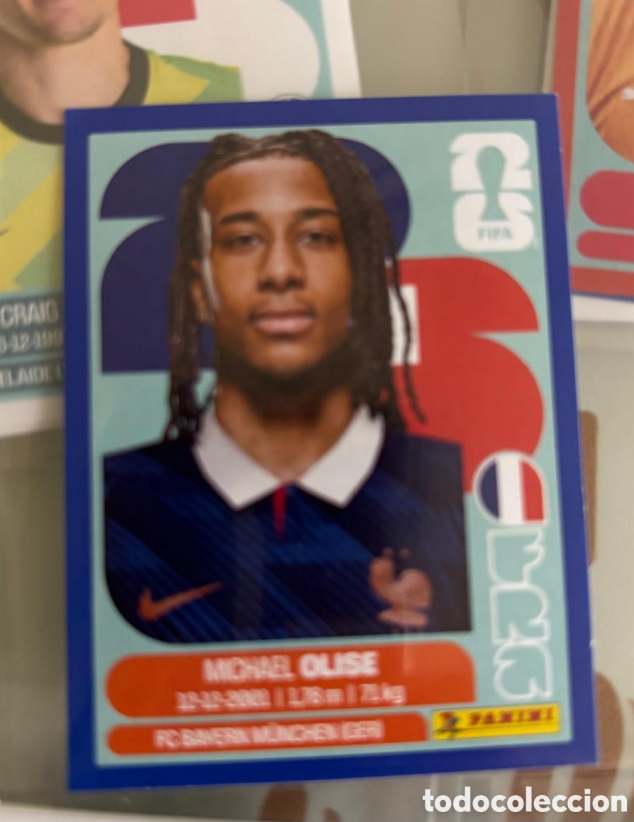 Cromos de f&uacute;tbol: Cromo Olise versi&oacute;n Azul Mundial USA CANAD&Aacute; M&Eacute;XICO 2026