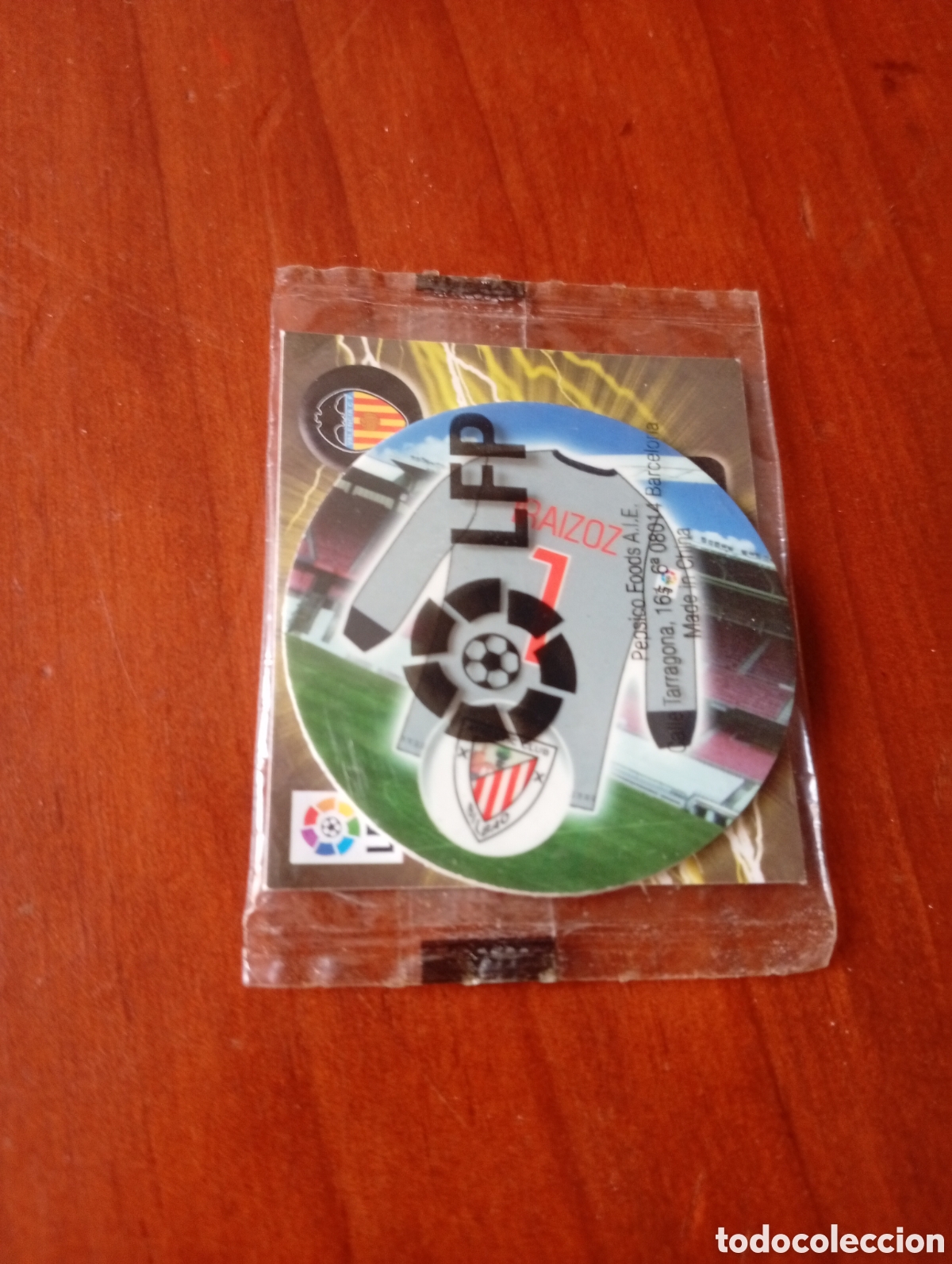 Cromos de f&uacute;tbol: CROMO TAZO CHEETOS LFP IRAIZOZ PRECINTADO NUEVO SIN ABRIR