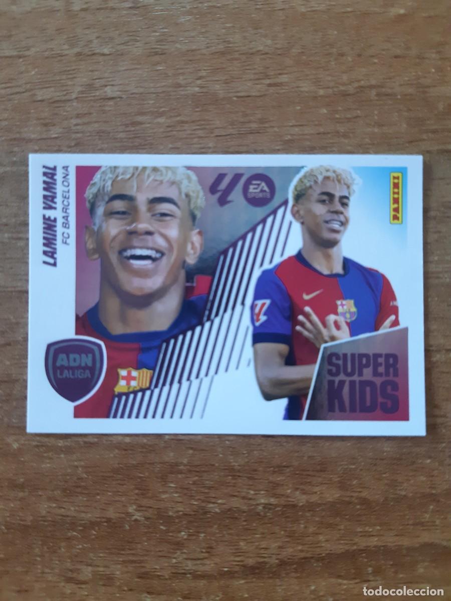 Cromos de f&uacute;tbol: N&deg;14 LAMINE YAMAL BARCELONA SUPER KIDS ADN LIGA ESTE 25-26 2025-2026 PANINI. NUNCA PEGADO, NUEVO
