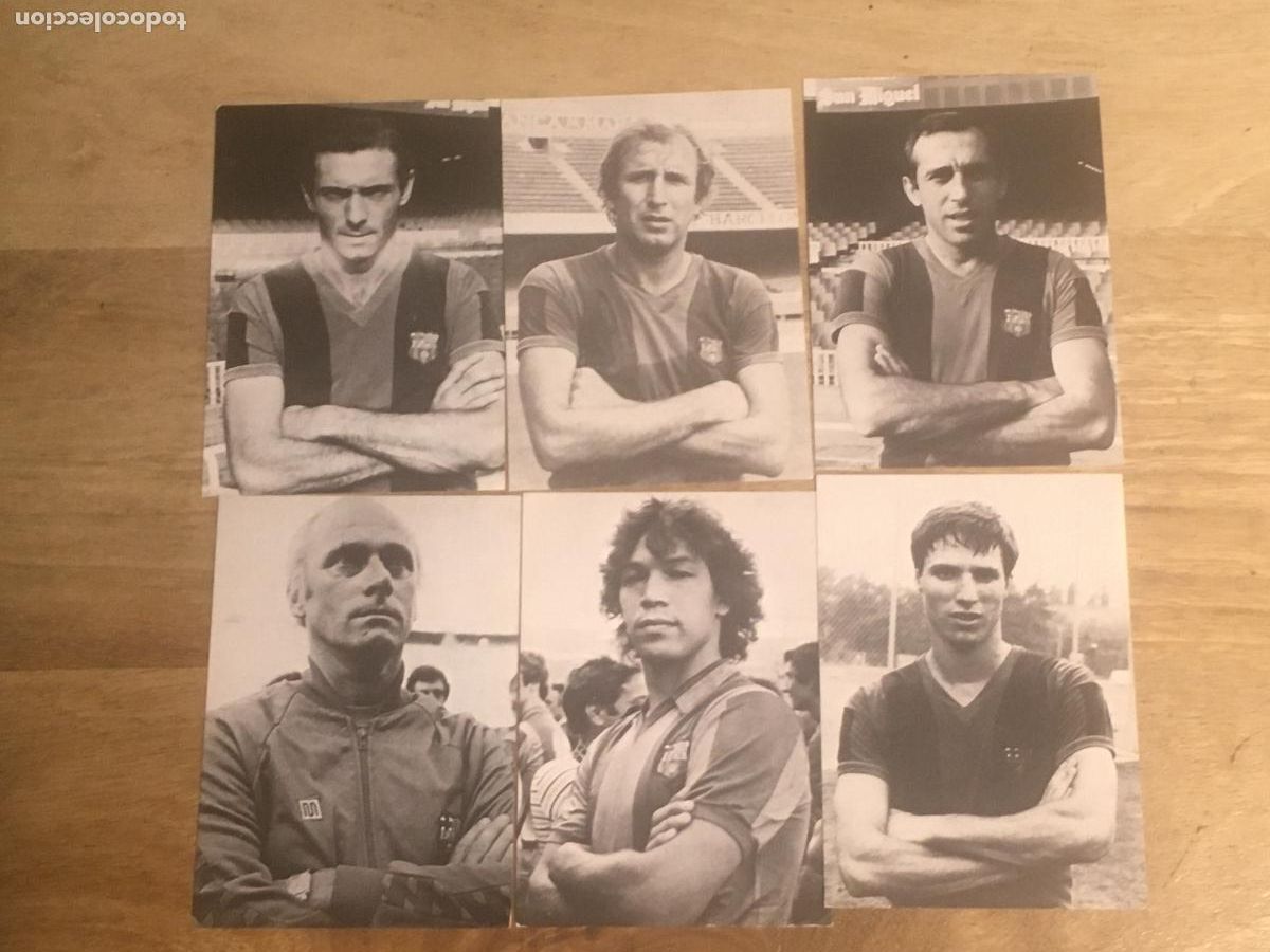 Football Stickers: FUTBOL CLUB BARCELONA 6 CROMOS TEMPORADA 1980 1981 80 81 NUEVOS DE SOBRE