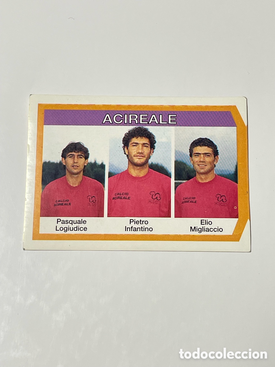 Fu&szlig;ball-Sticker: Pasquale Logiudice - Pietro Infantino - Elio Migliaccio Acireale CalcioFlash 93/94 #322