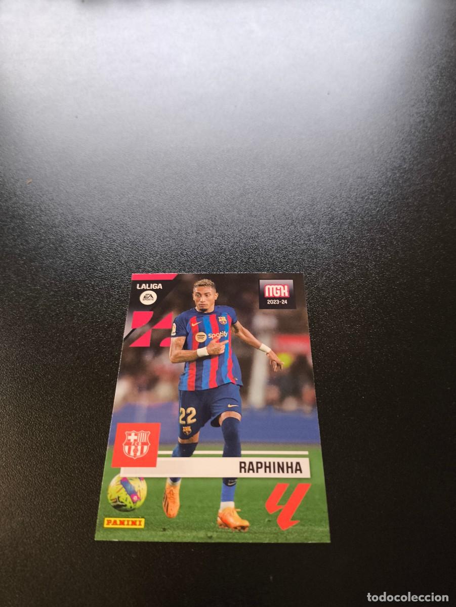Cromos de f&uacute;tbol: 104 Raphinha BARCELONA PANINI LIGA MEGACRACKS MGK 2023 2024 23 24 NO ESTE