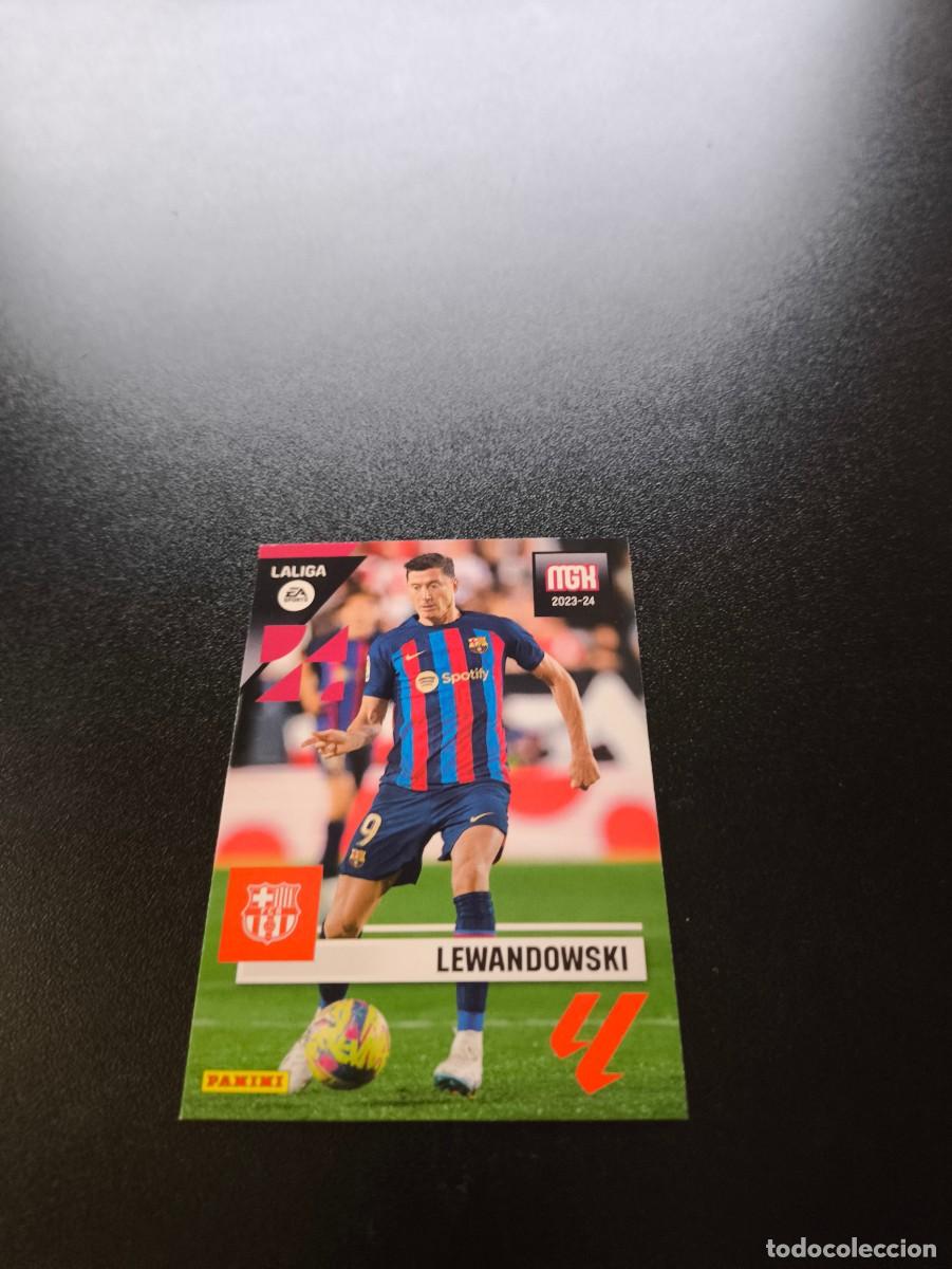 Cromos de f&uacute;tbol: 107 Lewandowski BARCELONA PANINI LIGA MEGACRACKS MGK 2023 2024 23 24 NO ESTE