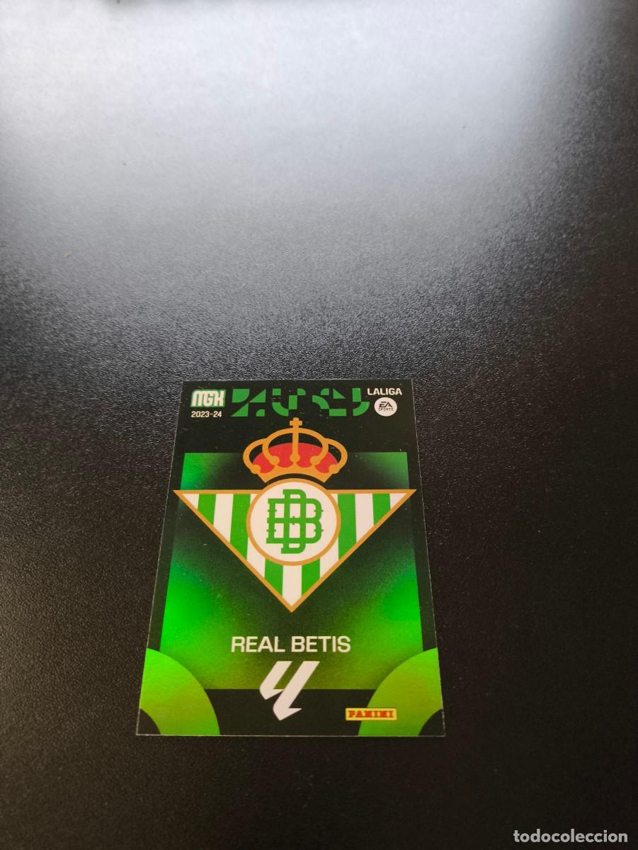 Cromos de f&uacute;tbol: 109 Escudo REAL BETIS PANINI LIGA MEGACRACKS MGK 2023 2024 23 24 NO ESTE