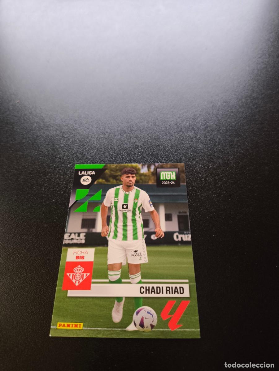 Cromos de f&uacute;tbol: 114 BIS Chadi Riad REAL BETIS PANINI LIGA MEGACRACKS MGK 2023 2024 23 24 NO ESTE