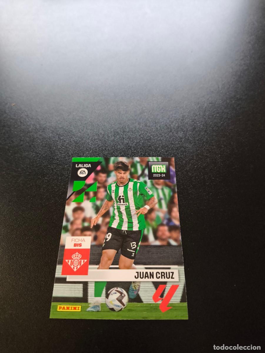 Cromos de f&uacute;tbol: 120 BIS Juan Cruz REAL BETIS PANINI LIGA MEGACRACKS MGK 2023 2024 23 24 NO ESTE