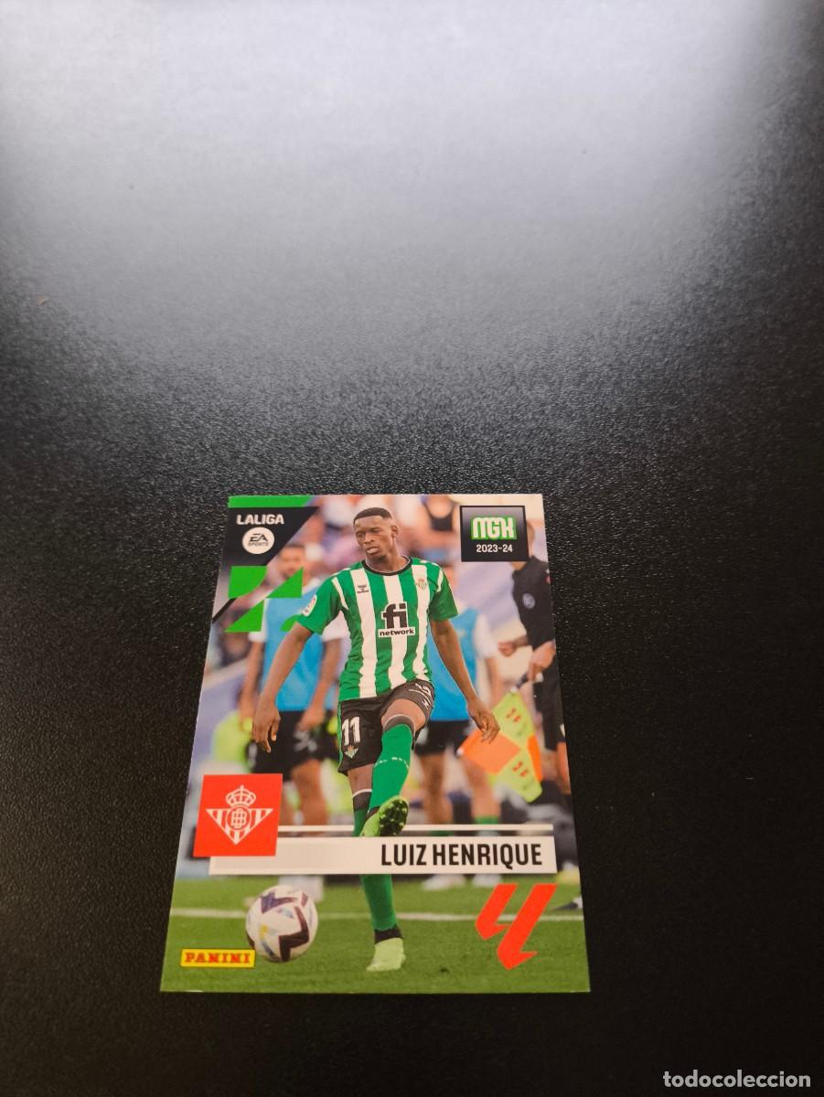 Cromos de f&uacute;tbol: 123 Luiz Henrique REAL BETIS PANINI LIGA MEGACRACKS MGK 2023 2024 23 24 NO ESTE