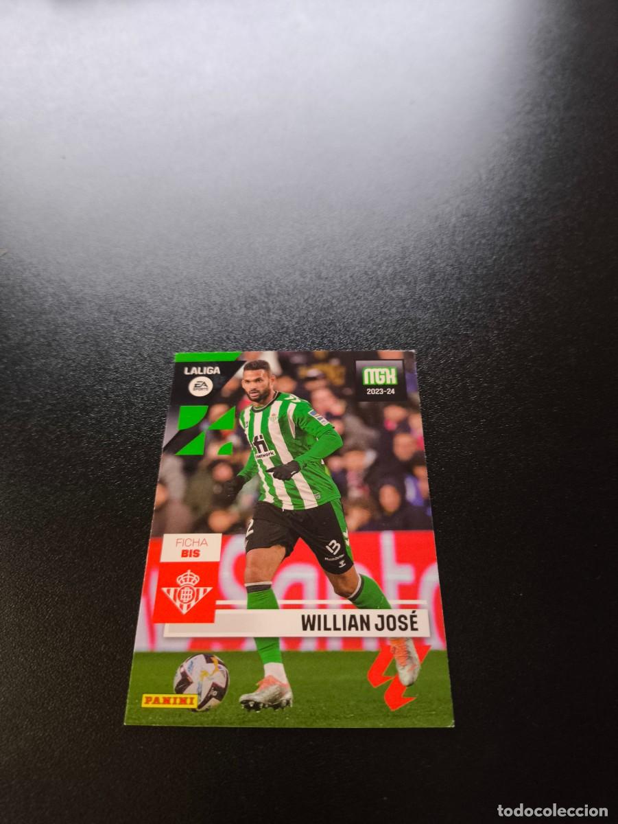 Cromos de f&uacute;tbol: 124 BIS Willian Jos&eacute; REAL BETIS PANINI LIGA MEGACRACKS MGK 2023 2024 23 24 NO ESTE