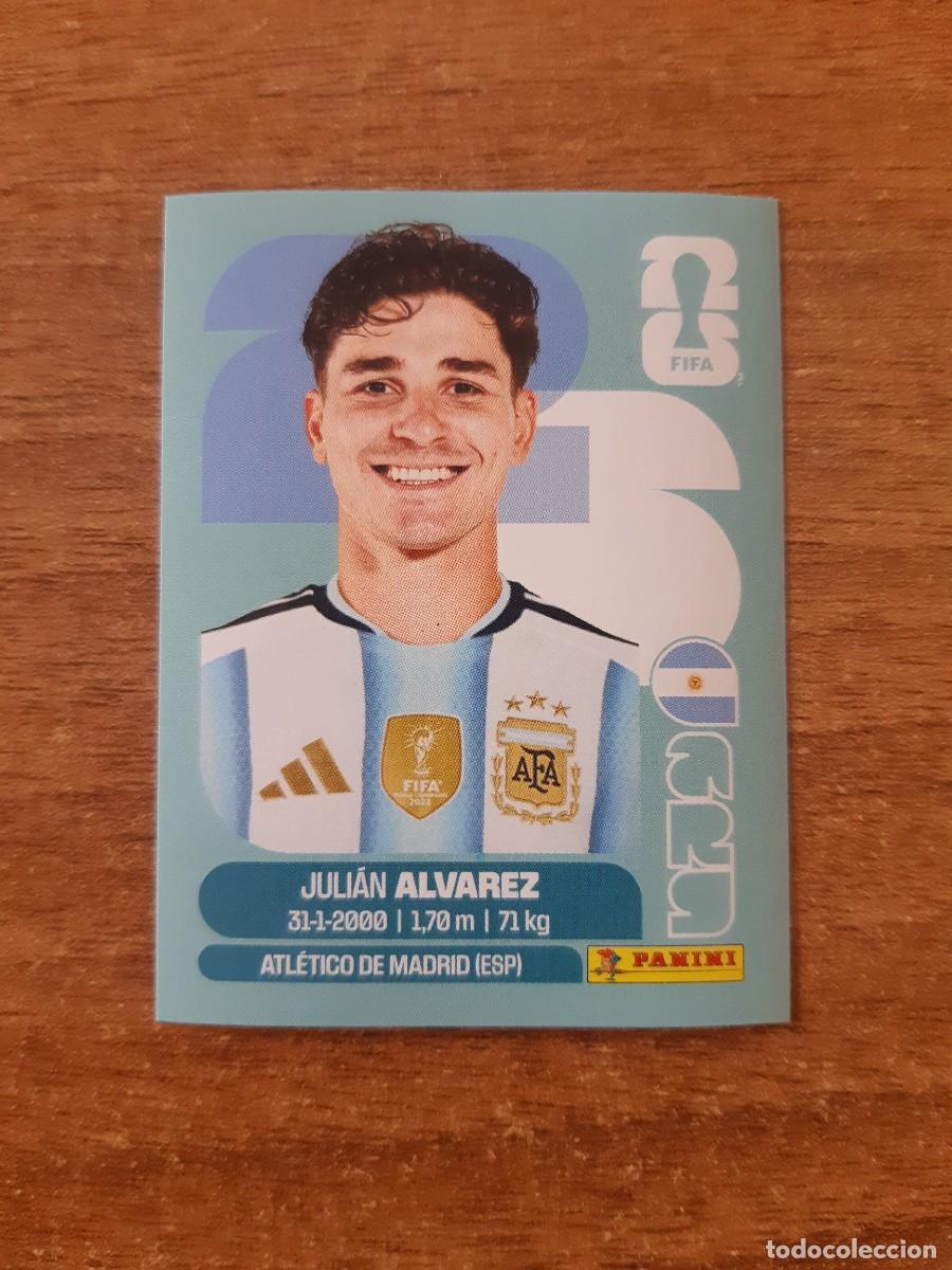 Cromos de f&uacute;tbol: ARG19 JULIAN ALVAREZ ARGENTINA MUNDIAL 2026 PANINI STICKERS. NUEVO SIN PEGAR