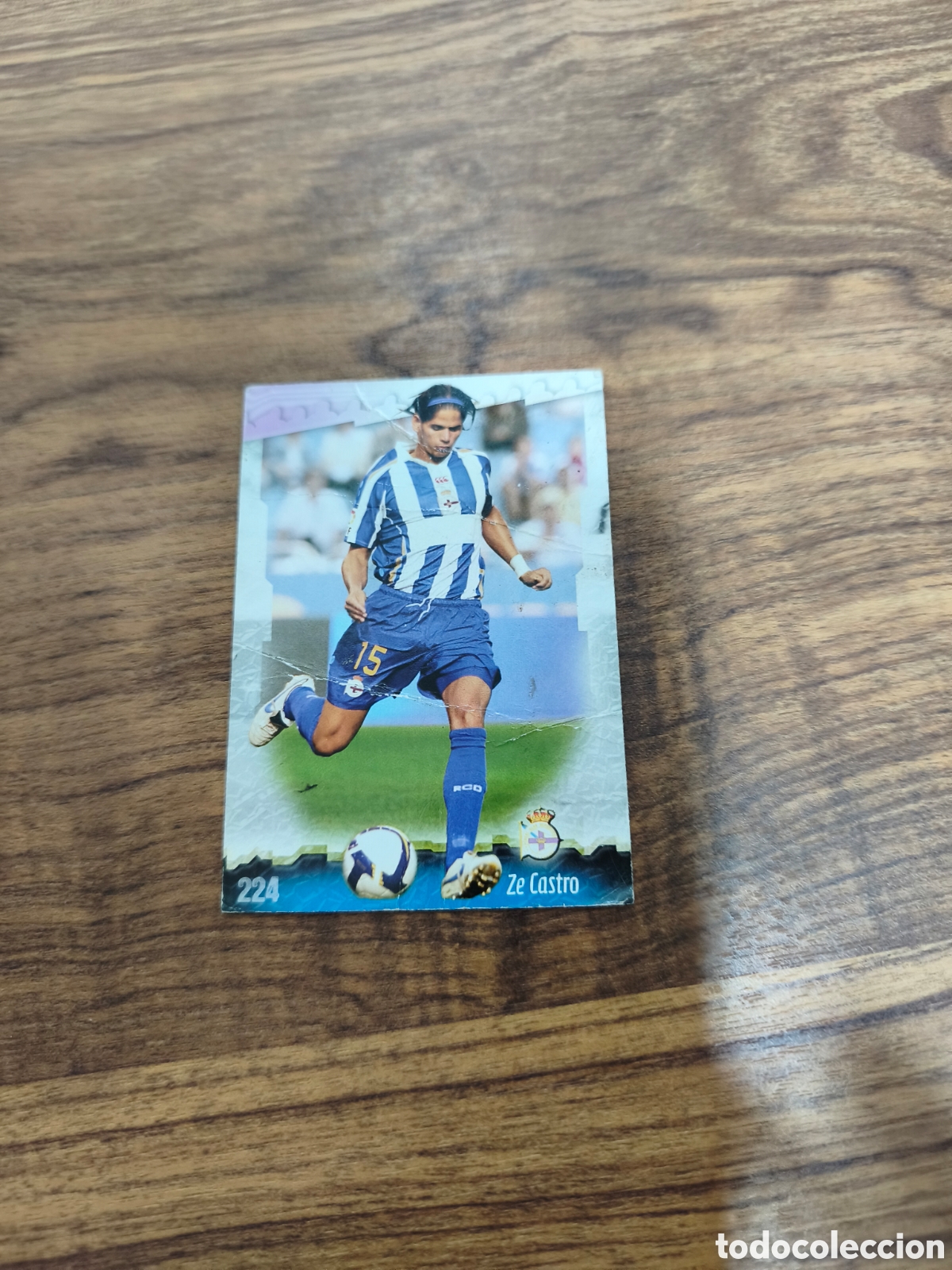 Cromos de f&uacute;tbol: Cromo de f&uacute;tbol Ze Castro.