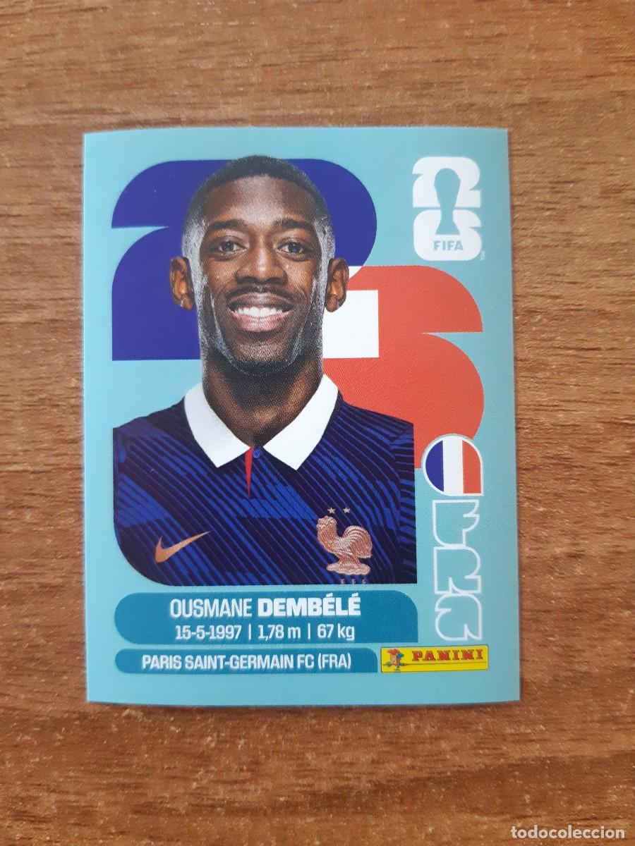 Cromos de f&uacute;tbol: FRA15 OUSMANE DEMBEL&Eacute; FRANCIA MUNDIAL 2026 PANINI STICKERS. NUEVO SIN PEGAR