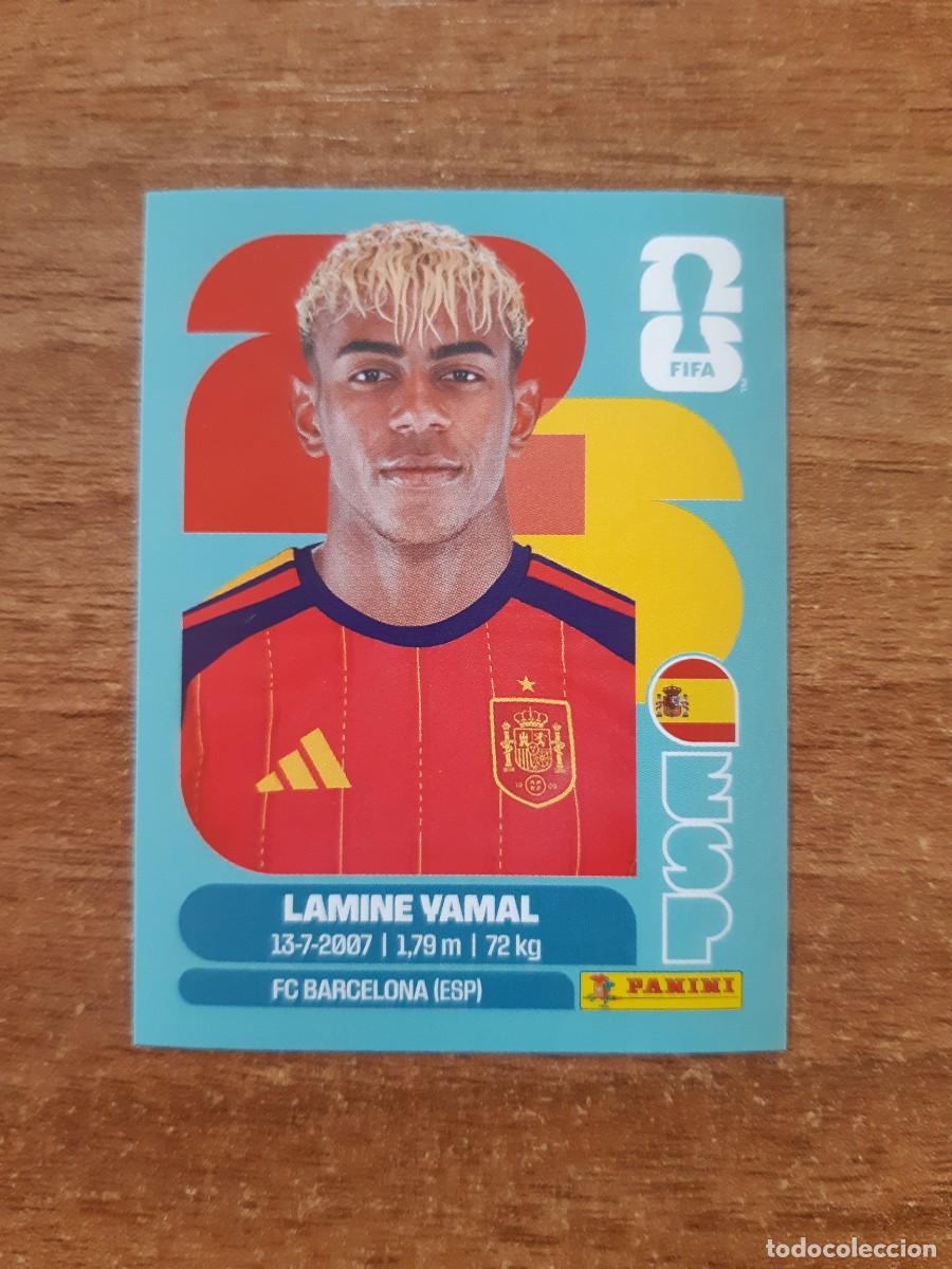 Cromos de f&uacute;tbol: ESP15 LAMINE YAMAL ESPA&Ntilde;A MUNDIAL 2026 PANINI STICKERS. NUEVO SIN PEGAR