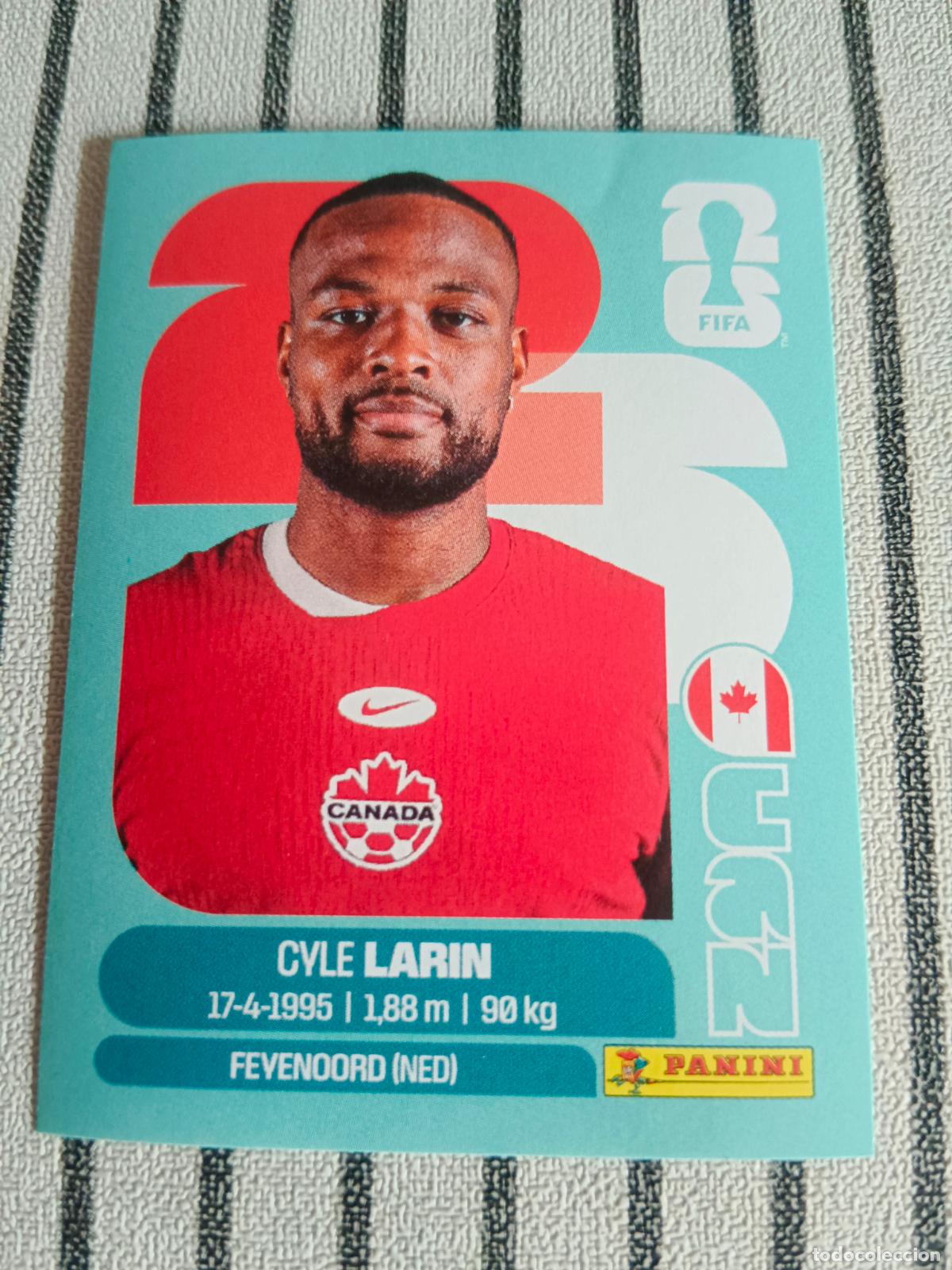 Cromos de f&uacute;tbol: MUNDIAL 2026 ESTADOS UNIDOS USA MEXICO MEJICO CANADA CAN 19 CAN19 CYLE LARIN CANADA FIFA WORLD