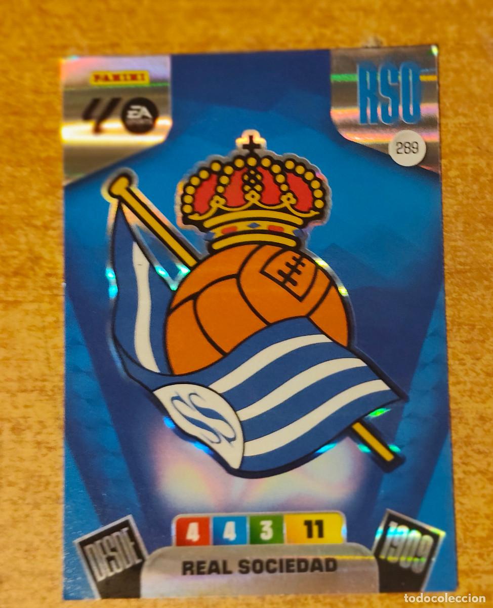 Cromos de f&uacute;tbol: 289 Escudo Real Sociedad, Panini Adrenalyn XL La Liga 2025 2026 25 26