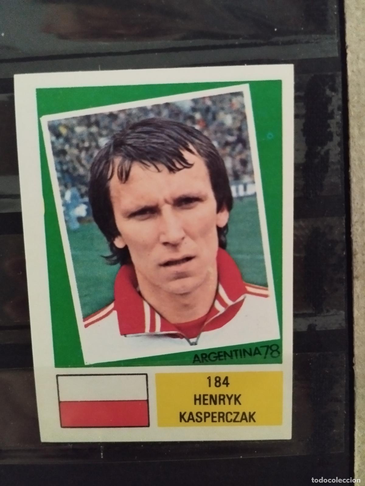Cromos de f&uacute;tbol: MUNDIAL DE FUTBOL ARGENTINA 1978. ED. FHER. N 184. HENRYK KASPERCZAK. POLONIA.