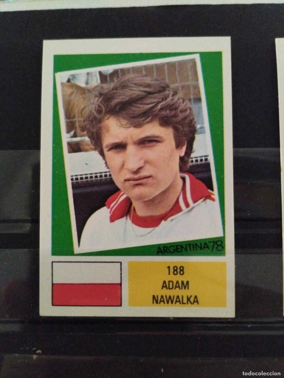 Cromos de f&uacute;tbol: MUNDIAL DE FUTBOL ARGENTINA 1978. ED. FHER. N 188. ADAM NAWALKA. POLONIA.