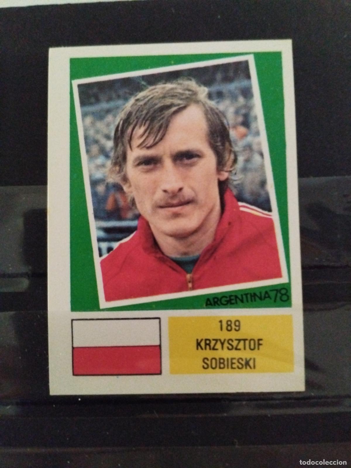 Cromos de f&uacute;tbol: MUNDIAL DE FUTBOL ARGENTINA 1978. ED. FHER. N 189. KRZYSZTOF SOBIESKI. POLONIA.