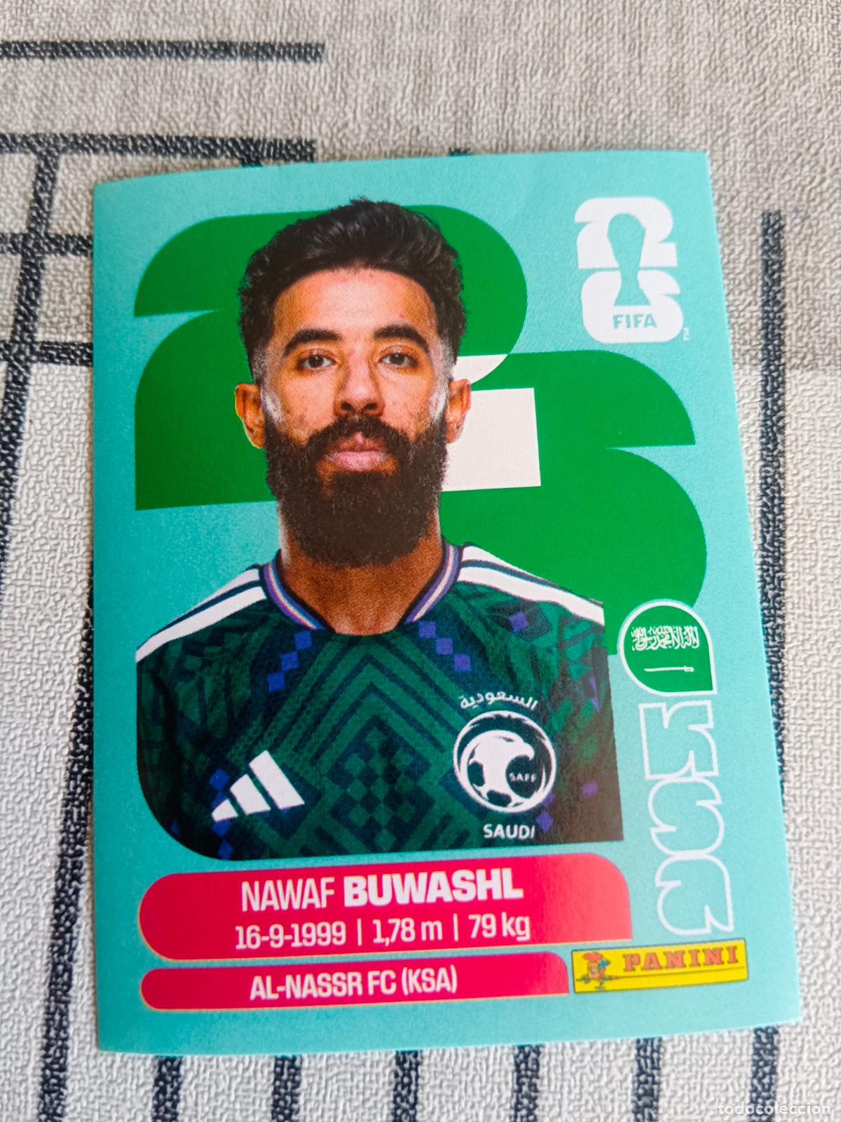 Cromos de f&uacute;tbol: MUNDIAL 2026 ESTADOS UNIDOS USA MEXICO MEJICO CANADA KSA 5 KSA5 NAWAF BUWASHL ARABIA SAUDI FIFA