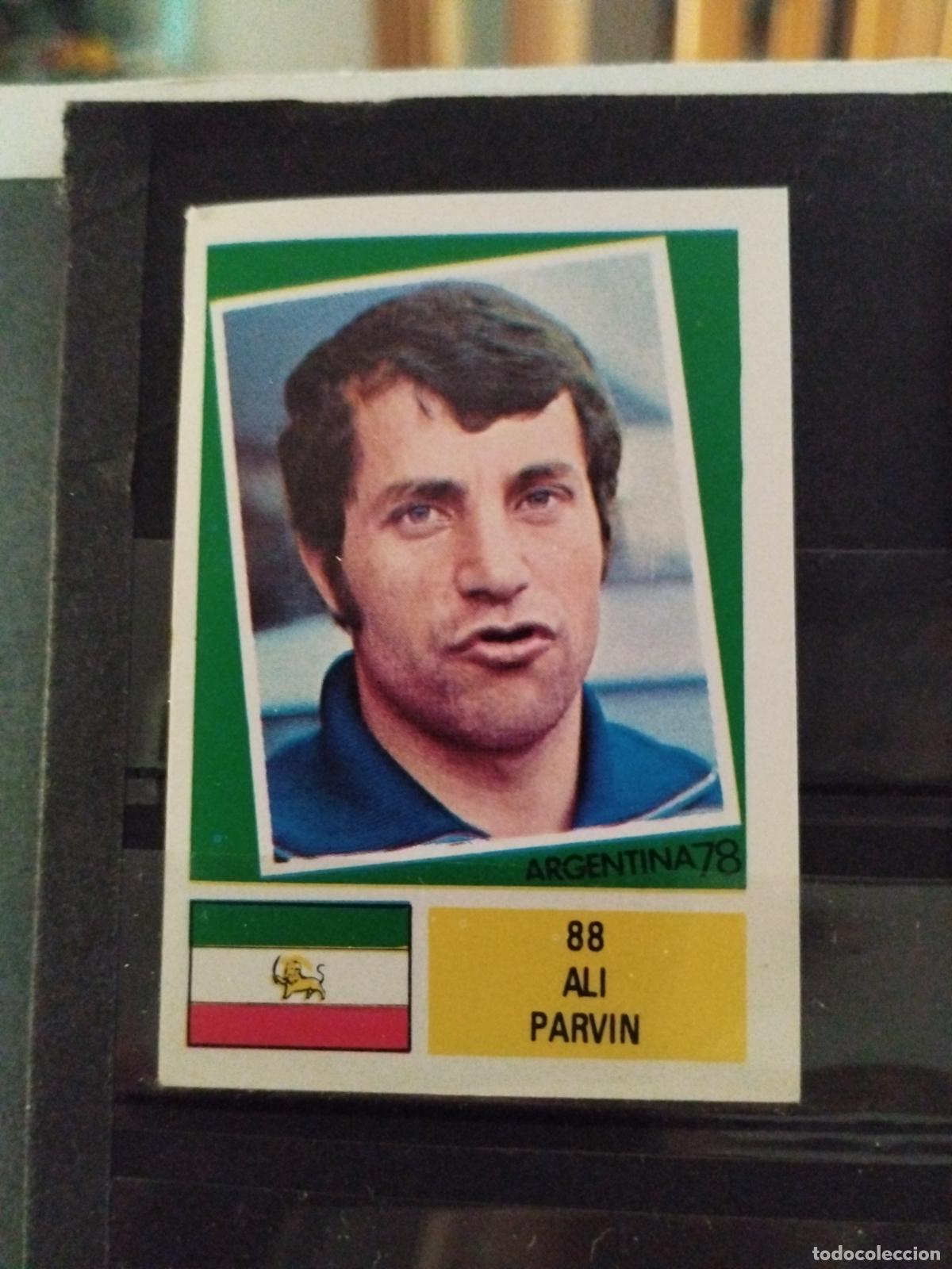Cromos de f&uacute;tbol: MUNDIAL DE FUTBOL ARGENTINA 1978. ED. FHER. N 88. ALI PARVIN. IRAN