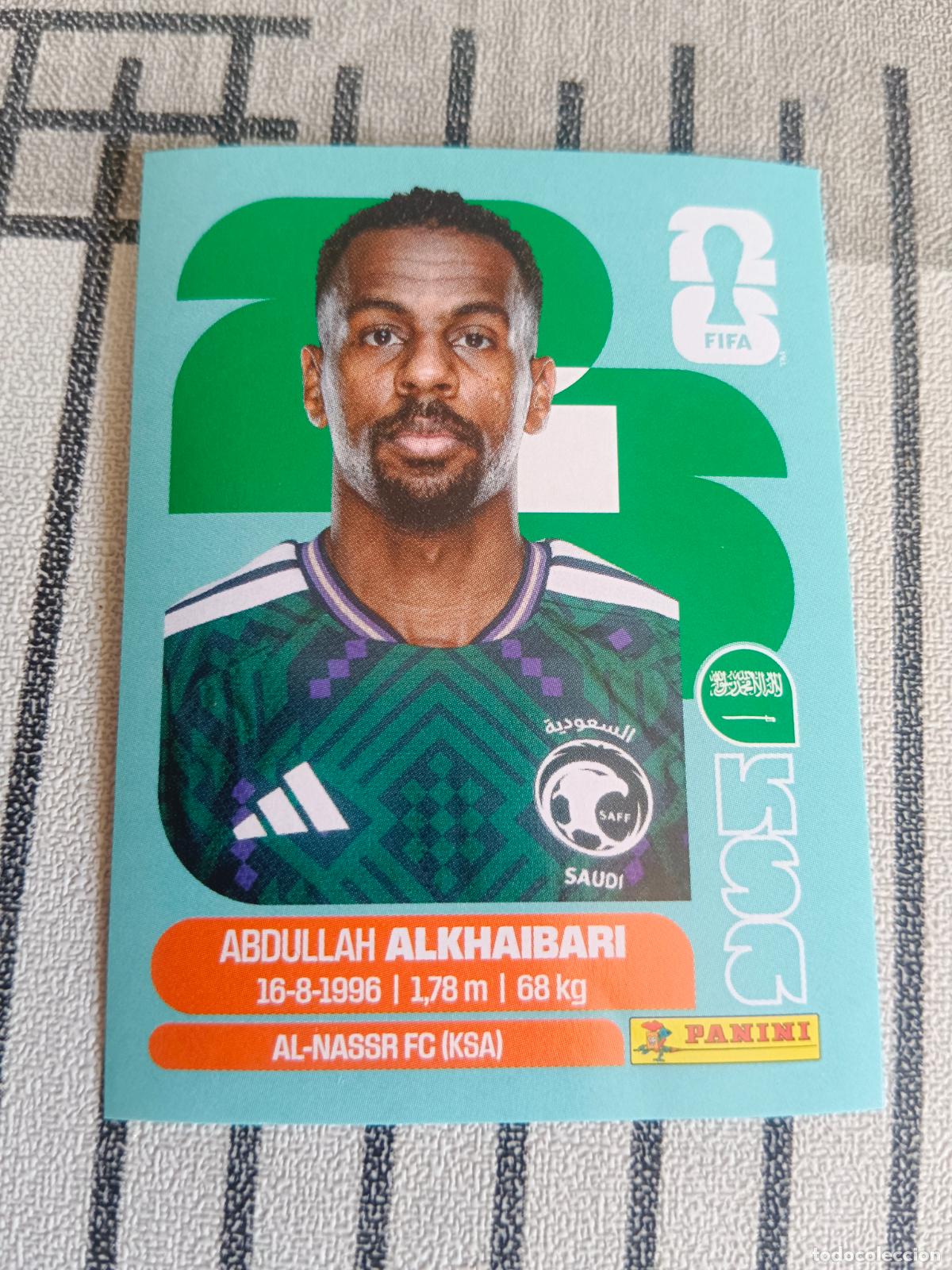Cromos de f&uacute;tbol: MUNDIAL 2026 ESTADOS UNIDOS USA MEXICO MEJICO CANADA KSA 11 KSA11 ALKHAIBARI ARABIA SAUDI FIFA
