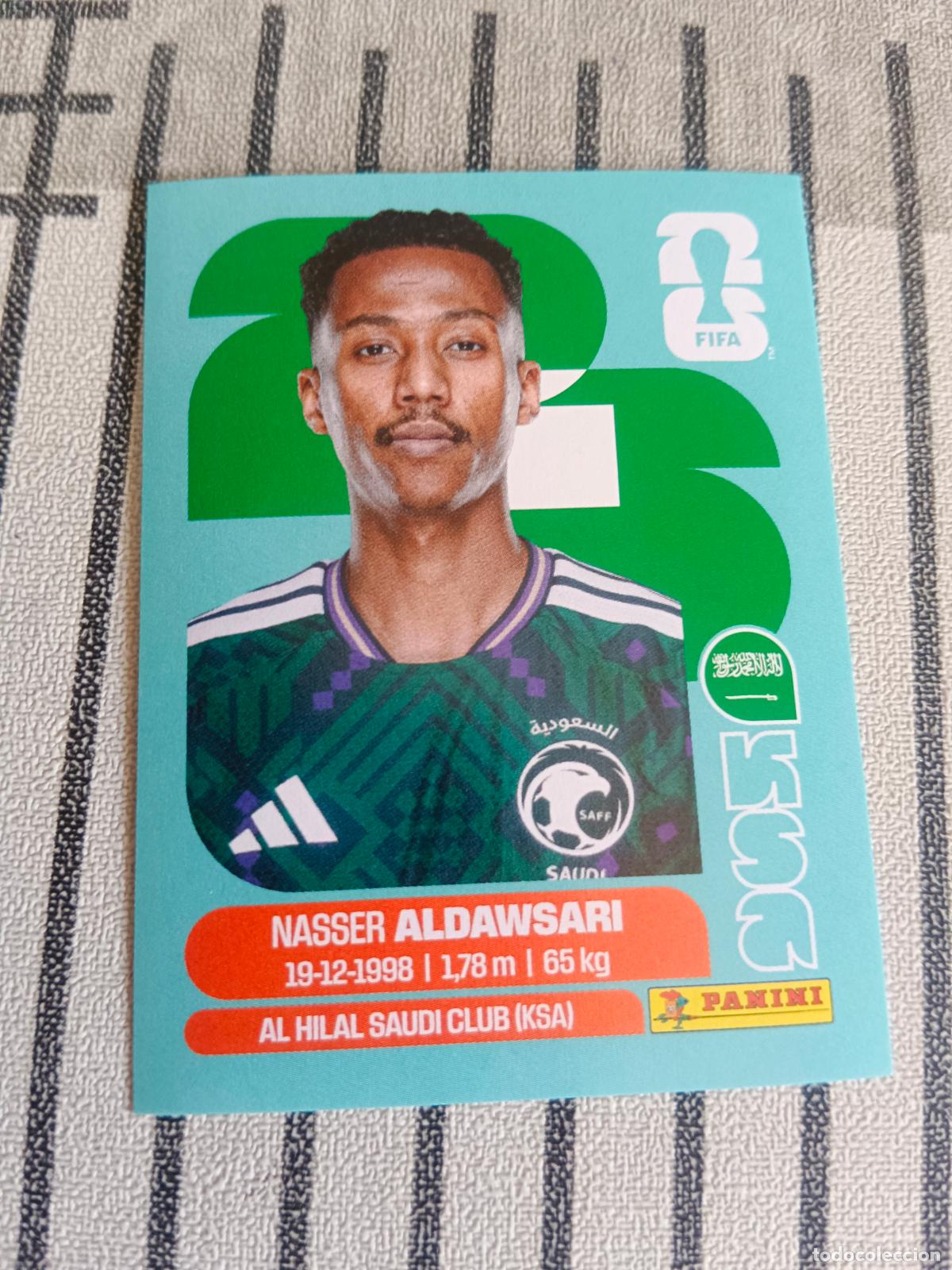 Cromos de f&uacute;tbol: MUNDIAL 2026 ESTADOS UNIDOS USA MEXICO MEJICO CANADA KSA 12 KSA12 NASSER ALDAWSARI ARABIA SAUDI FIFA