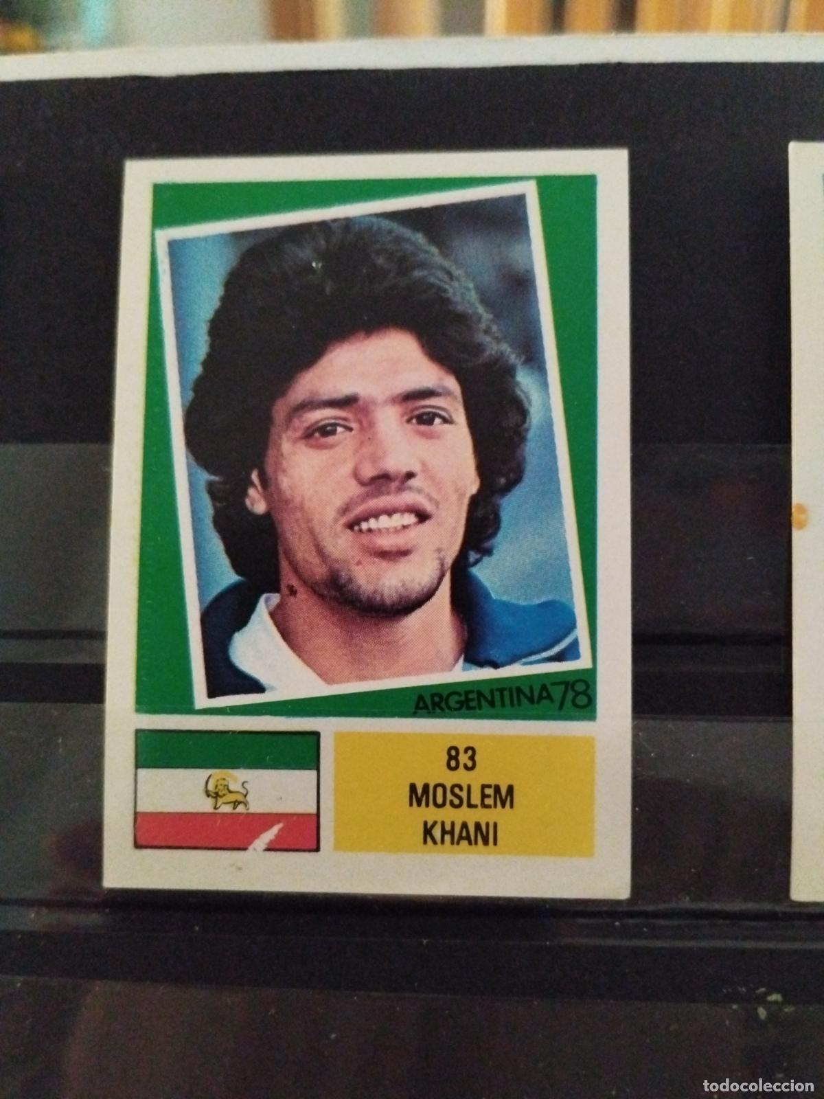 Cromos de f&uacute;tbol: MUNDIAL DE FUTBOL ARGENTINA 1978. ED. FHER. N 83. MOSLEM KHANI. IRAN