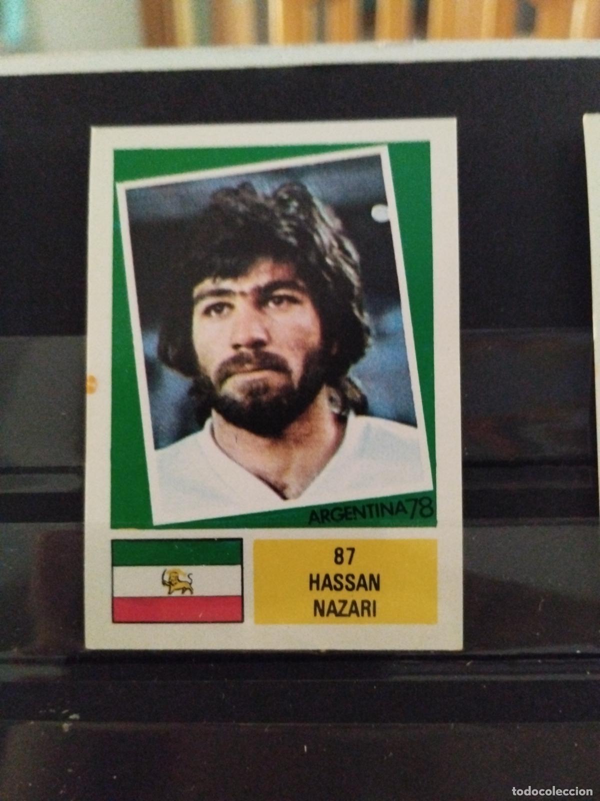Cromos de f&uacute;tbol: MUNDIAL DE FUTBOL ARGENTINA 1978. ED. FHER. N 87. HASSAN NAZARI. IRAN