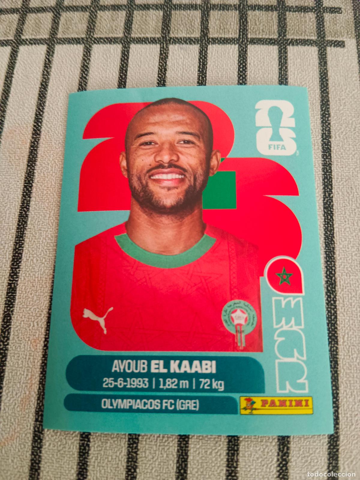 Cromos de f&uacute;tbol: MUNDIAL 2026 ESTADOS UNIDOS USA MEXICO MEJICO CANADA MAR 20 MAR20 AYOUB EL KAABI MARRUECOS FIFA
