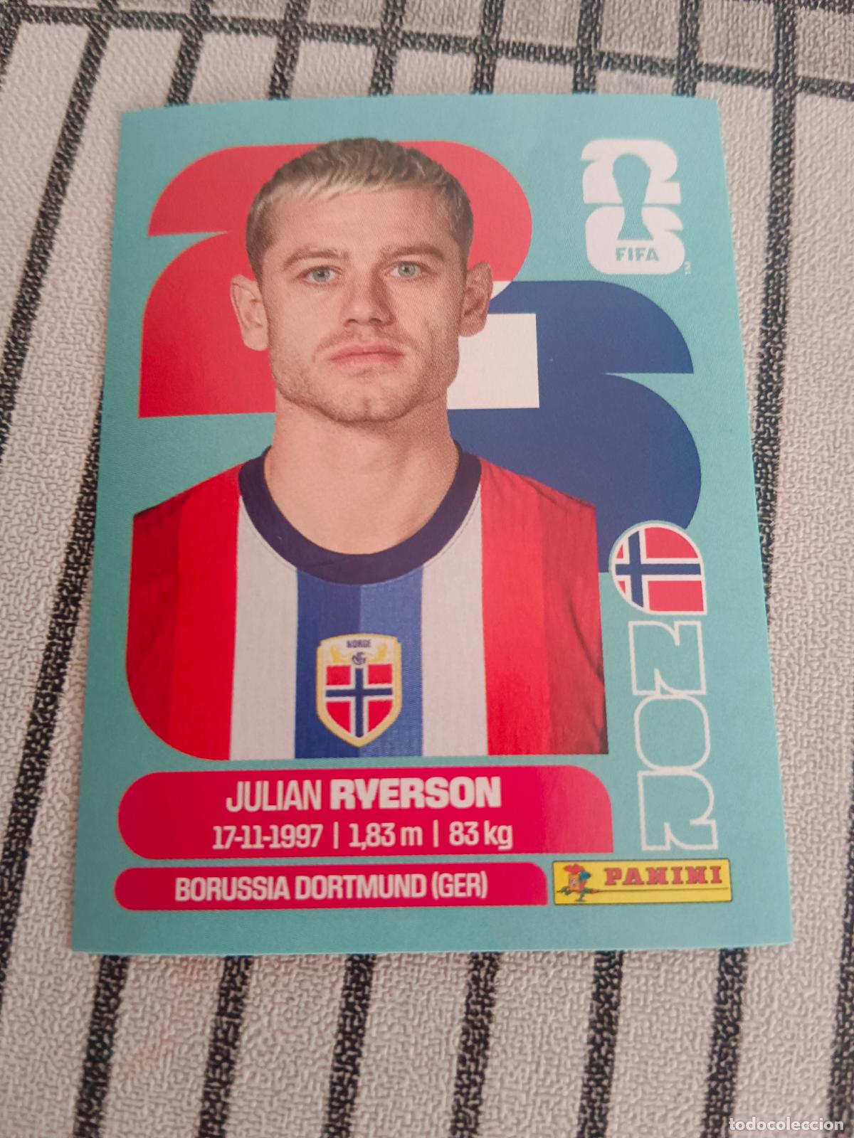 Cromos de f&uacute;tbol: MUNDIAL 2026 ESTADOS UNIDOS USA MEXICO MEJICO CANADA NOR 3 NOR3 JULIAN RYERSON NORUEGA FIFA