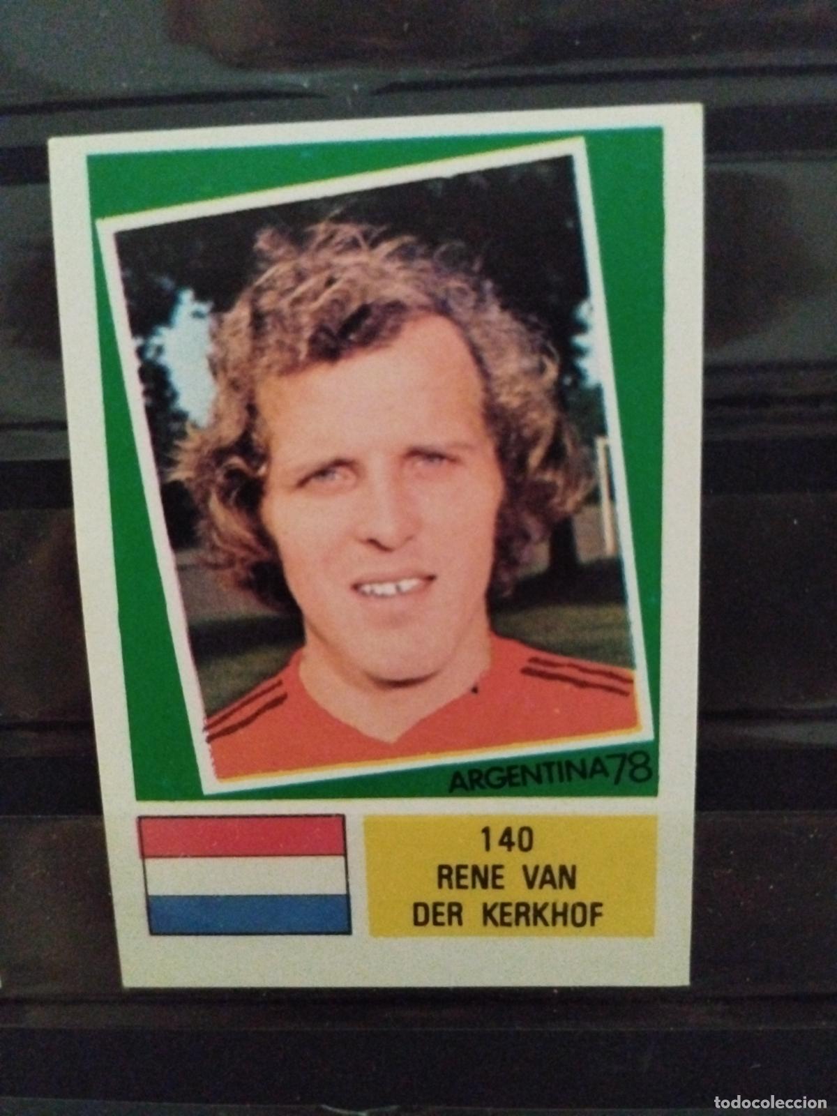 Cromos de f&uacute;tbol: MUNDIAL DE FUTBOL ARGENTINA 1978. ED. FHER. N 140. RENE VAN DER KERKHOF. HOLANDA