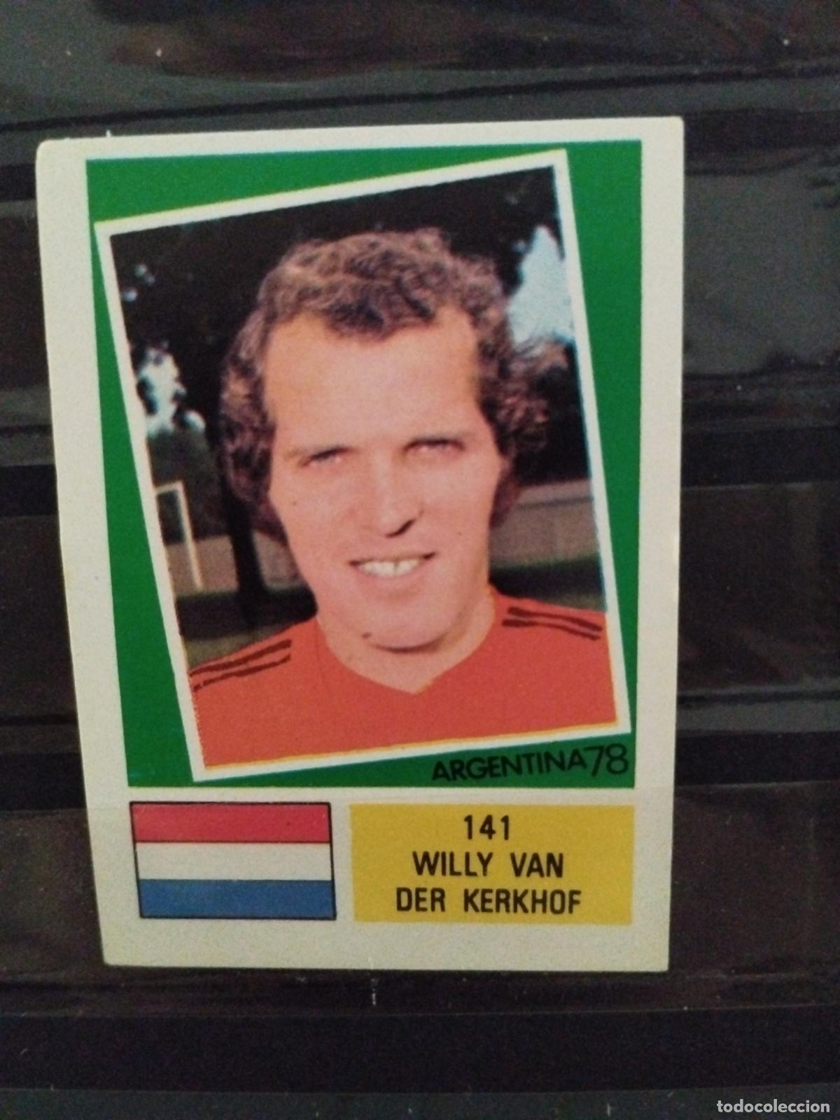 Cromos de f&uacute;tbol: MUNDIAL DE FUTBOL ARGENTINA 1978. ED. FHER. N 141. WILLY VAN DER KERKHOF. HOLANDA