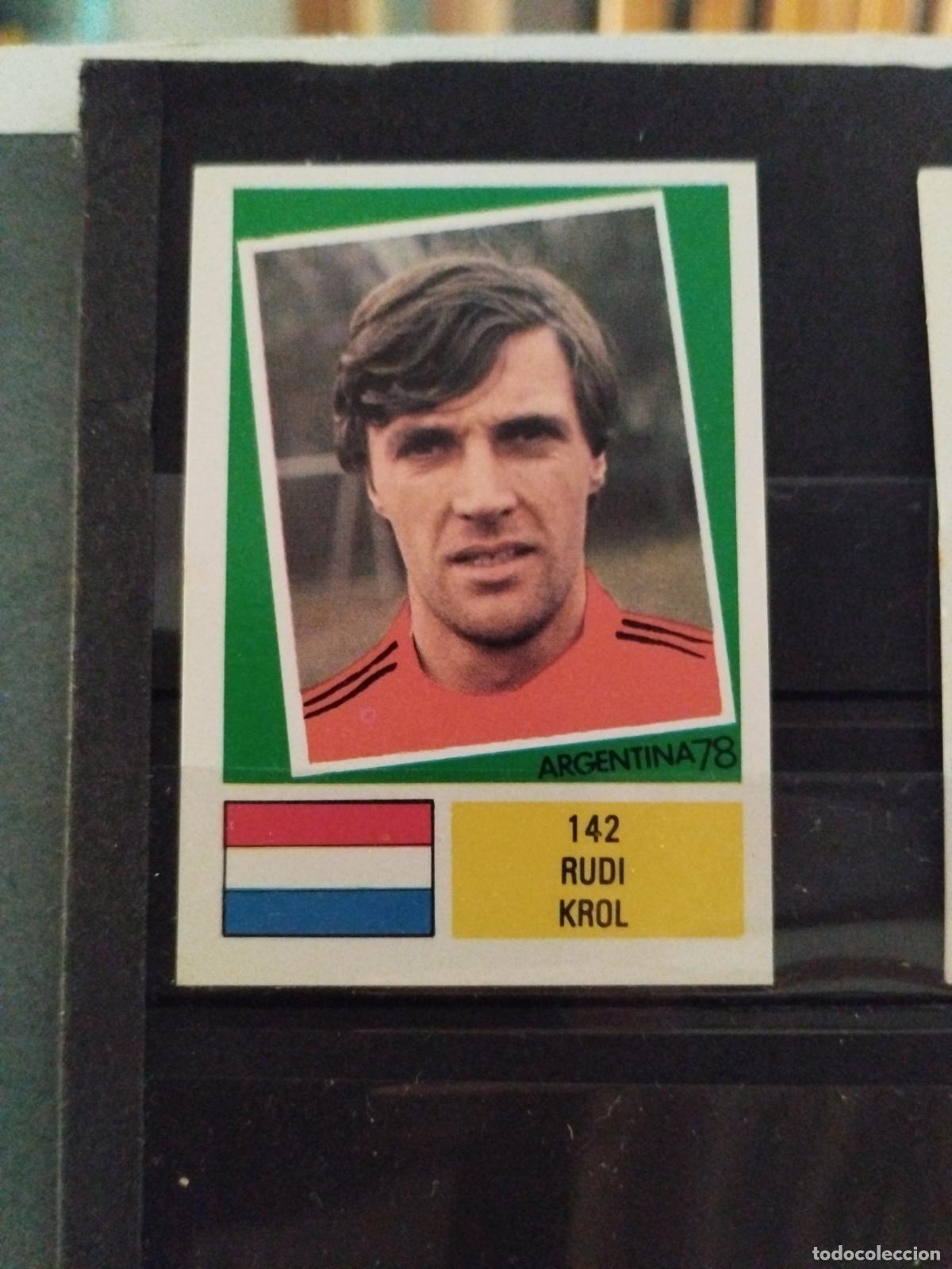 Cromos de f&uacute;tbol: MUNDIAL DE FUTBOL ARGENTINA 1978. ED. FHER. N 142. RUDI KROL. HOLANDA