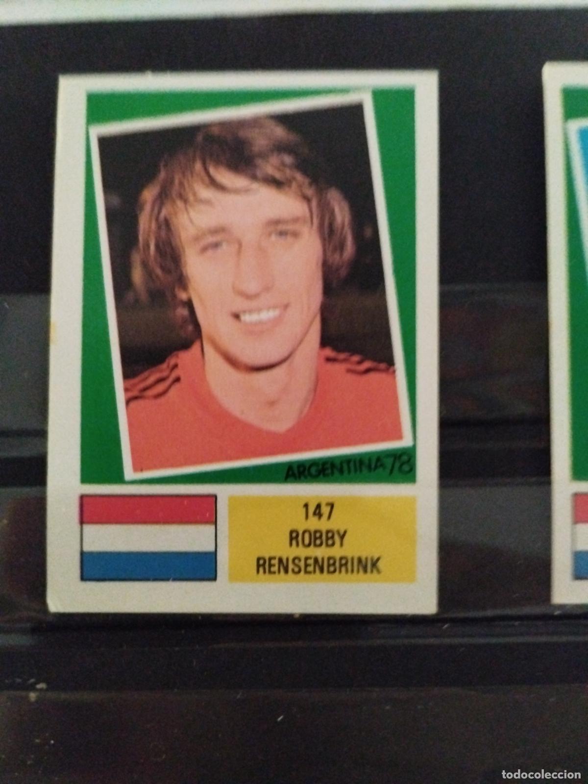 Cromos de f&uacute;tbol: MUNDIAL DE FUTBOL ARGENTINA 1978. ED. FHER. N 147. ROBBY RENSENBRINK. HOLANDA