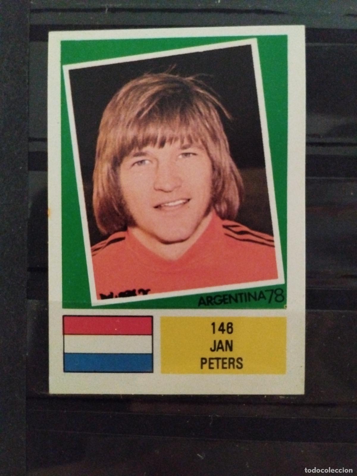Cromos de f&uacute;tbol: MUNDIAL DE FUTBOL ARGENTINA 1978. ED. FHER. N 146. JAN PETERS. HOLANDA