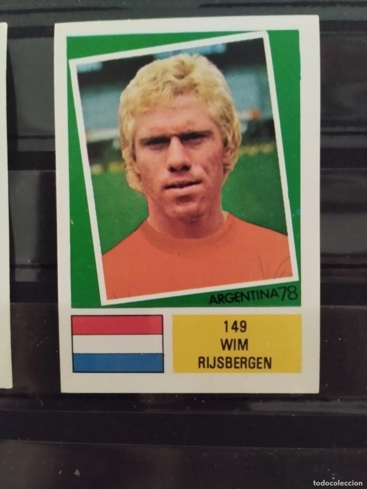 Cromos de f&uacute;tbol: MUNDIAL DE FUTBOL ARGENTINA 1978. ED. FHER. N 149. WIM RIJSBERGEN. HOLANDA