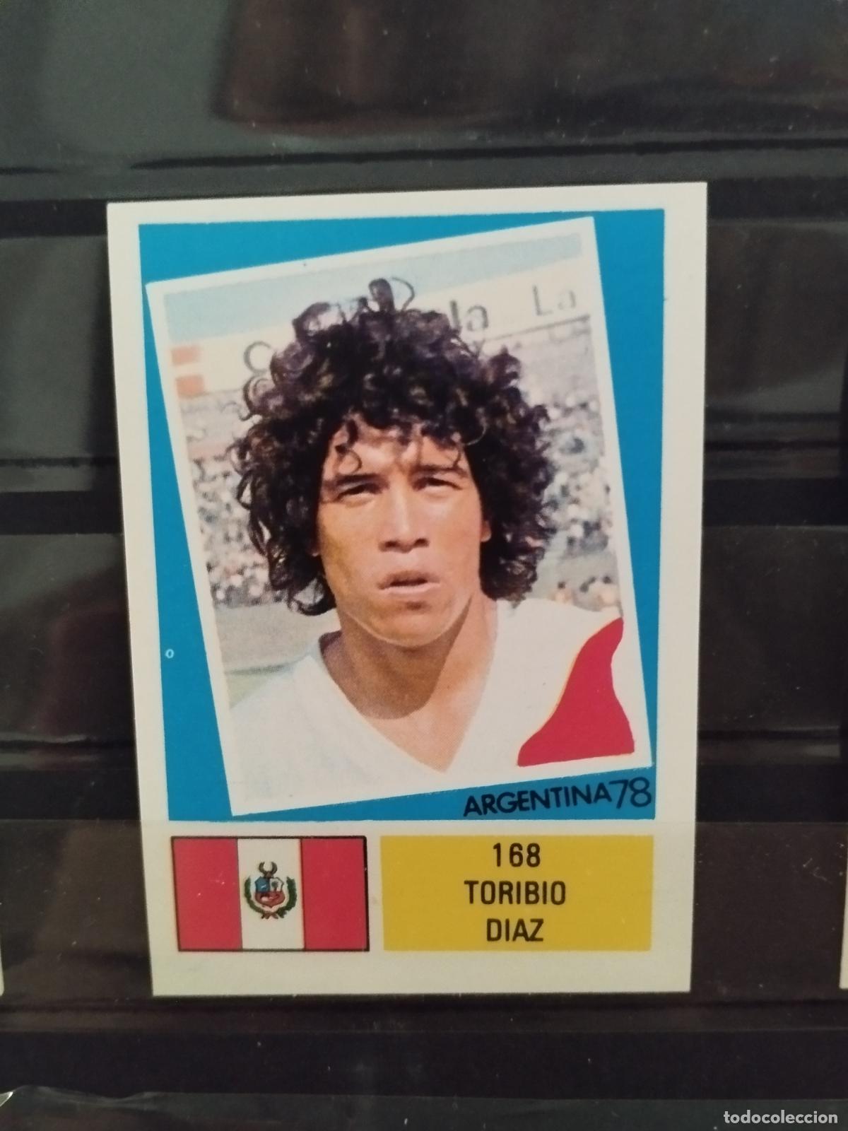 Cromos de f&uacute;tbol: MUNDIAL DE FUTBOL ARGENTINA 1978. ED. FHER. N 168. TORIBIO DIAZ. PERU