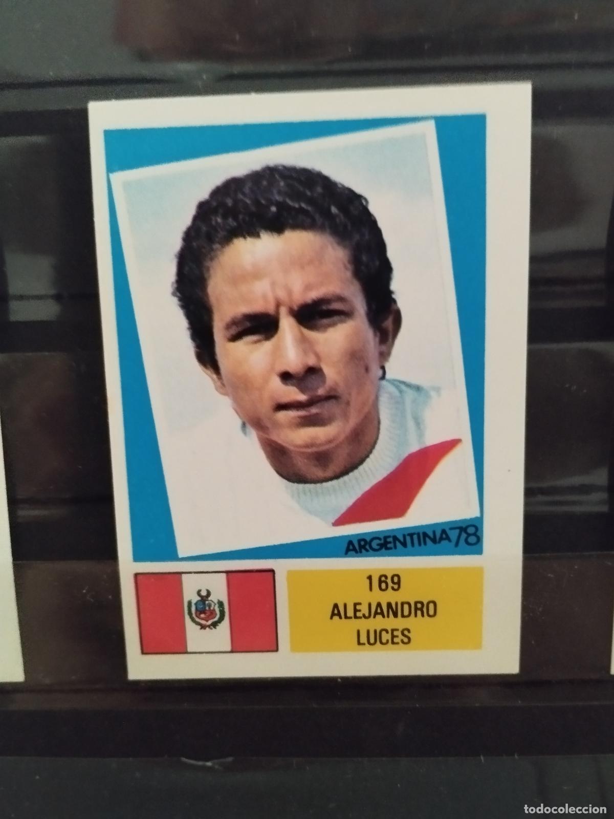Cromos de f&uacute;tbol: MUNDIAL DE FUTBOL ARGENTINA 1978. ED. FHER. N 169. ALEJANDRO LUCES. PERU