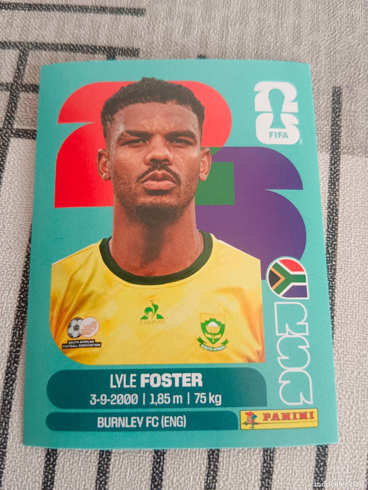 Cromos de f&uacute;tbol: MUNDIAL 2026 ESTADOS UNIDOS USA MEXICO MEJICO CANADA RSA 17 RSA17 LYLE FOSTER SUD&Aacute;FRICA FIFA