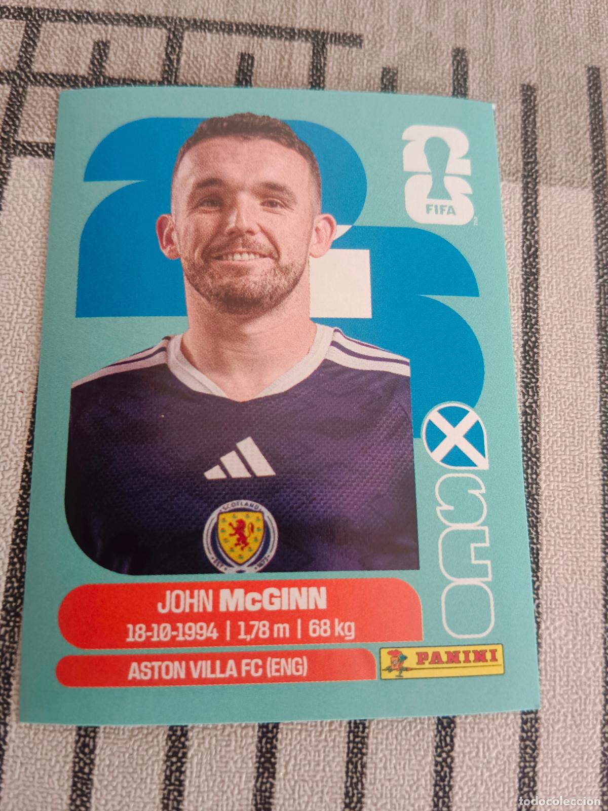 Cromos de f&uacute;tbol: MUNDIAL 2026 ESTADOS UNIDOS USA MEXICO MEJICO CANADA SCO 17 SCO17 JOHN McGINN ESCOCIA FIFA