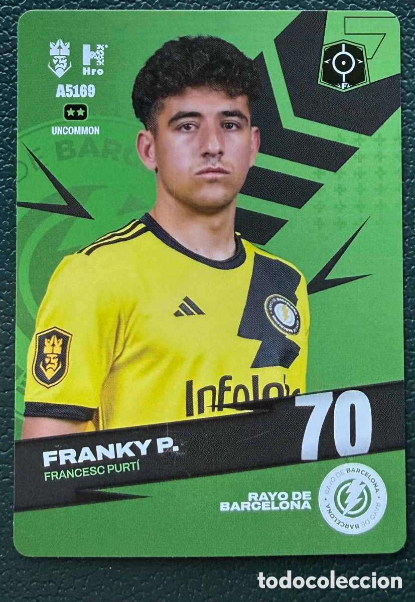 Cromos de f&uacute;tbol: A5169 FRANCESC PURTI FRANKY P. RAYO DE BARCELONA FICHAS ALBUM KINGS LEAGUE INFOJOBS 2024 KOLEX