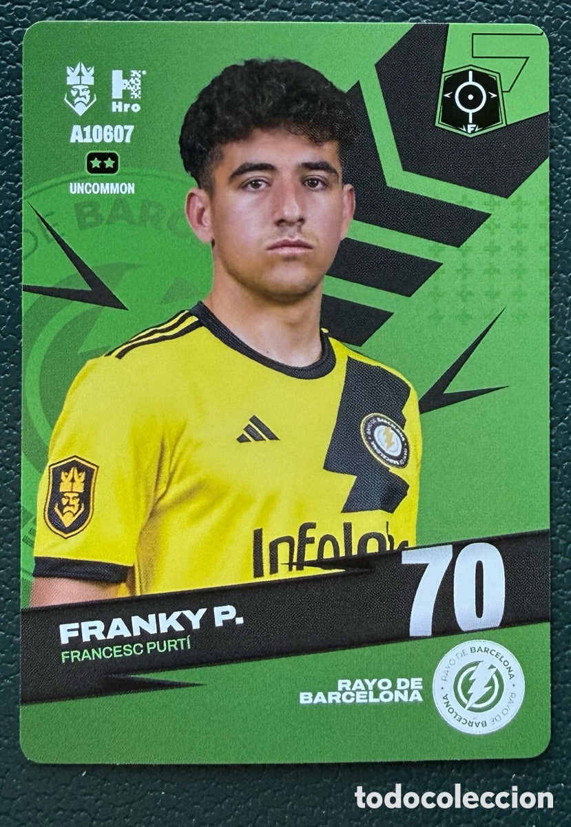 Cromos de f&uacute;tbol: A10607 FRANCESC PURTI FRANKY P. RAYO DE BARCELONA FICHAS ALBUM KINGS LEAGUE INFOJOBS 2024 KOLEX