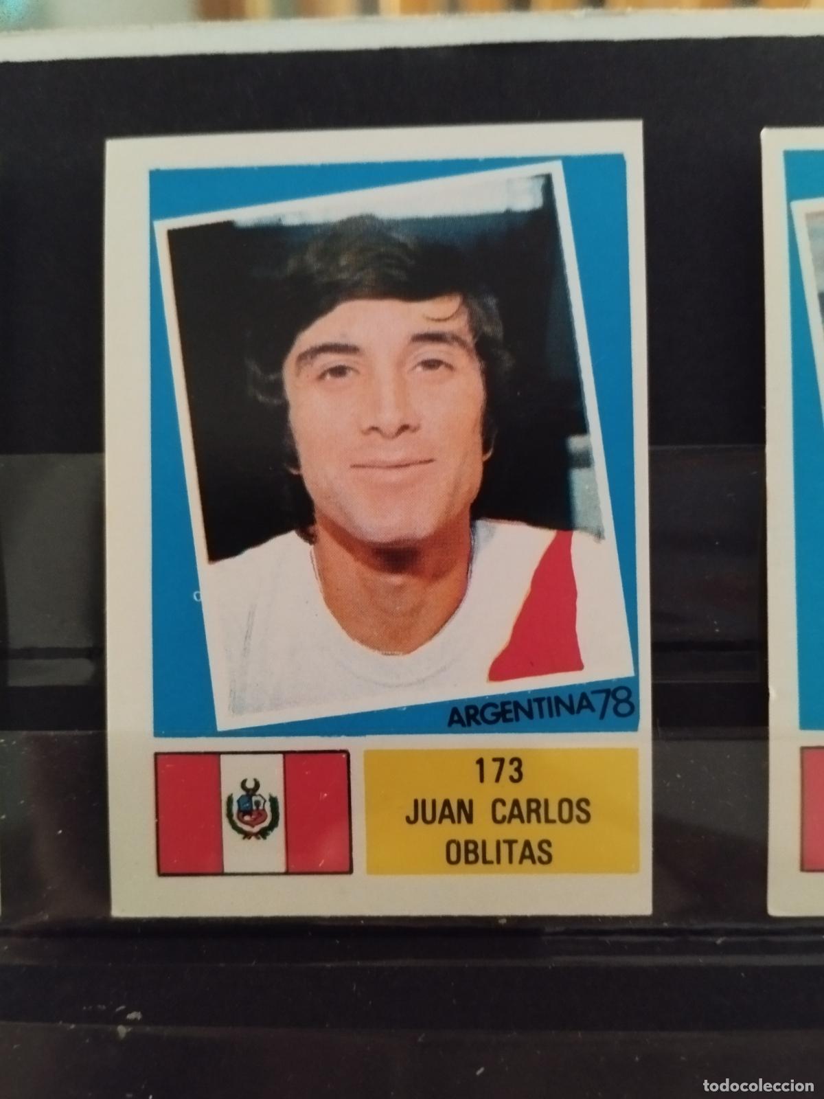 Cromos de f&uacute;tbol: MUNDIAL DE FUTBOL ARGENTINA 1978. ED. FHER. N 173. JUAN CARLOS OBLITAS. PERU