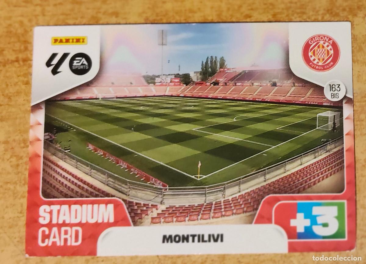 Cromos de f&uacute;tbol: ADRENALYN XL 2025 2026 25 26 PANINI ESTADIO MONTILIVI 163 BIS GIRONA LIGA COLECCI&Oacute;N ALBUM