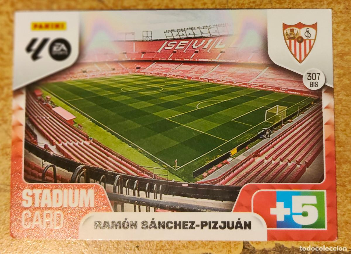 Cromos de f&uacute;tbol: ADRENALYN XL 2025 2026 25 26 PANINI ESTADIO RAMON SANCHEZ-PIZJUAN 307 BIS SEVILLA LIGA COLECCI&Oacute;N